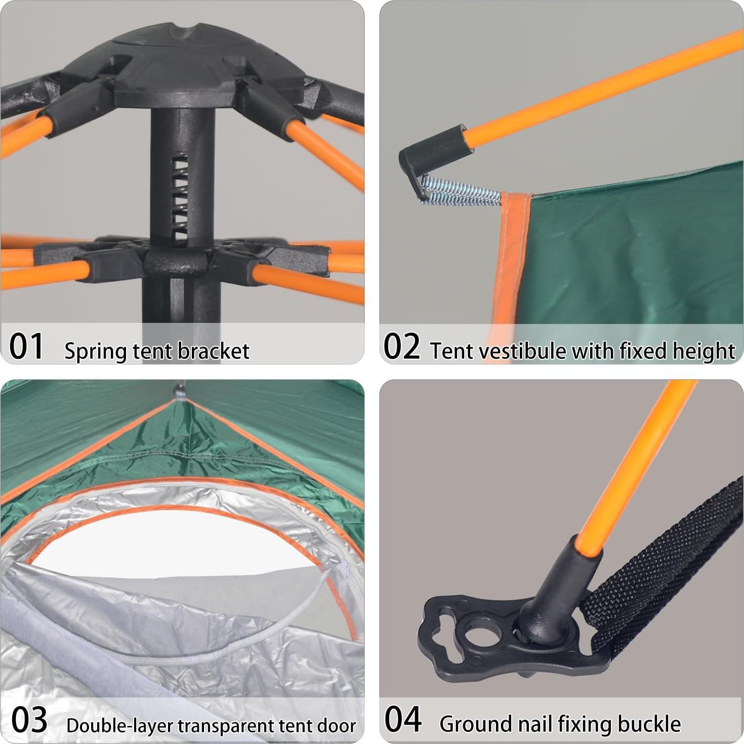 Tienda de Camping Wind Tour 2 Personas Ligera Azul