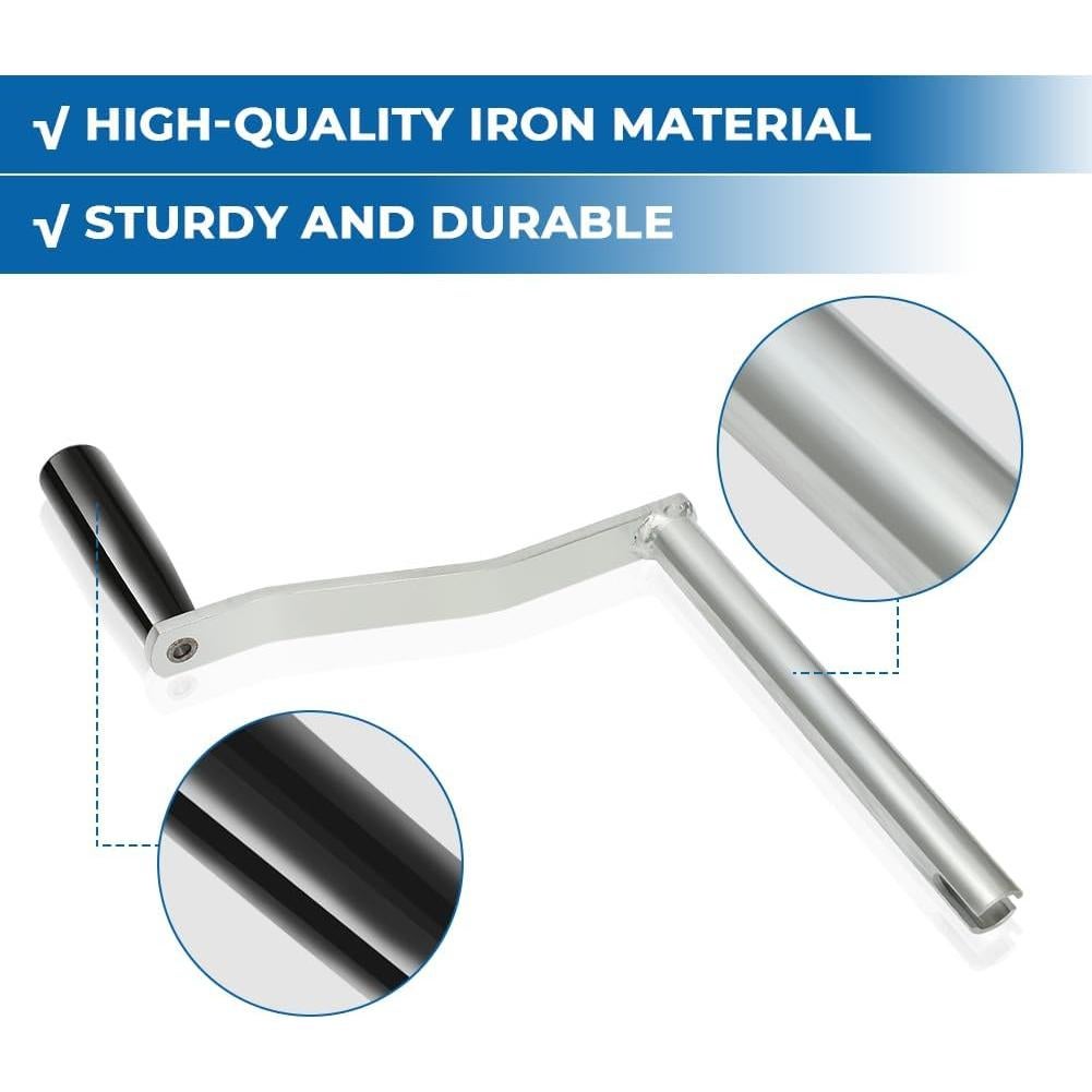 Manija de Manivela para Remolque WIKIBB 10.8 cm Duradera