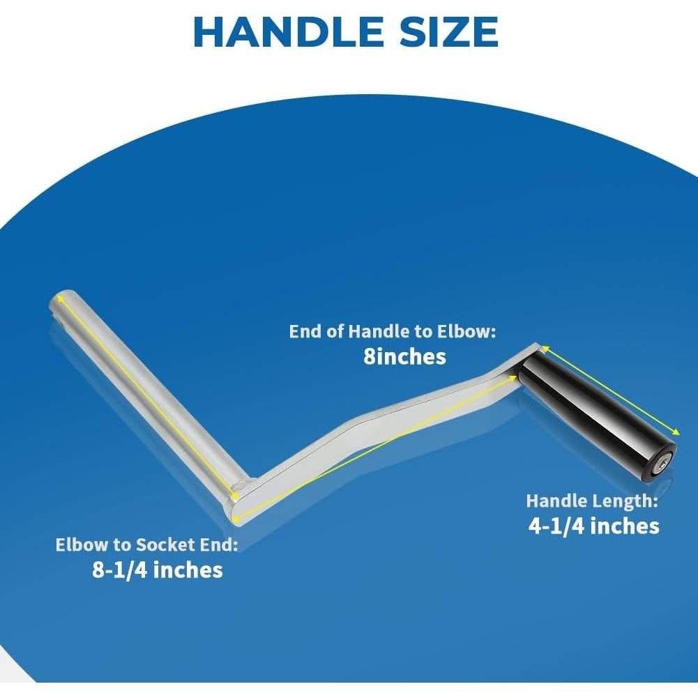 Manija de Manivela para Remolque WIKIBB 10.8 cm Duradera