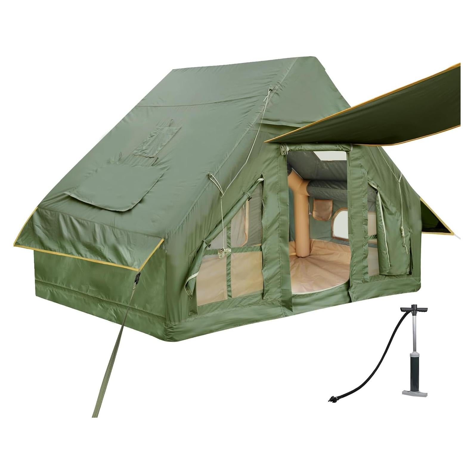 Tienda de Camping Inflable KIKILIVE para 4-6 Personas Impermeable
