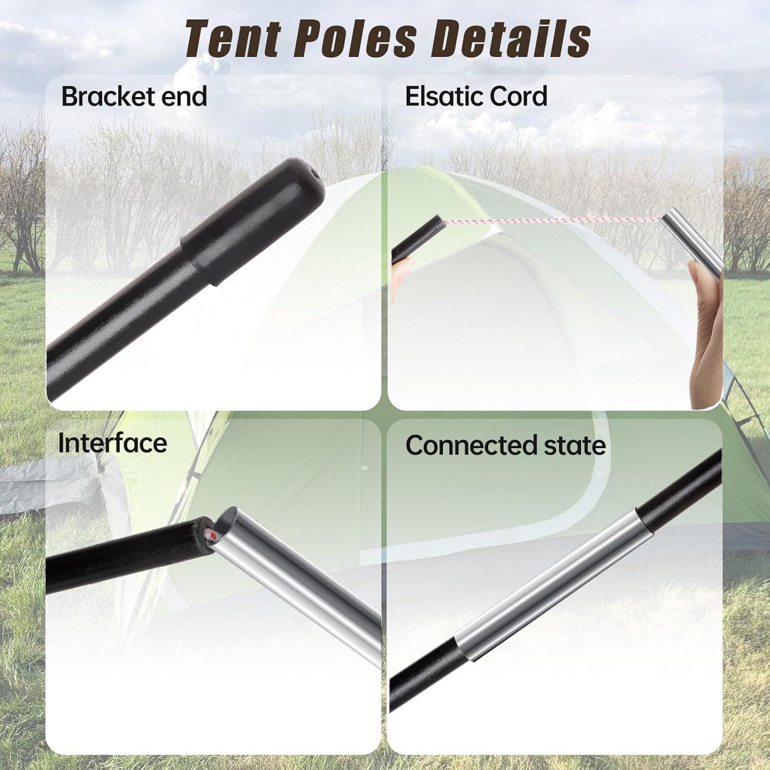 Postes de Reemplazo para Tienda Coleman Sundome 389.5 cm