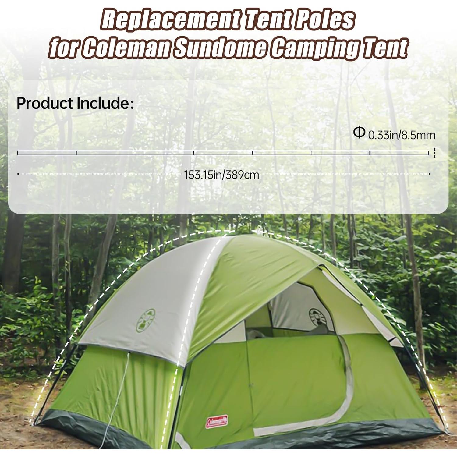 Postes de Reemplazo para Tienda Coleman Sundome 389.5 cm