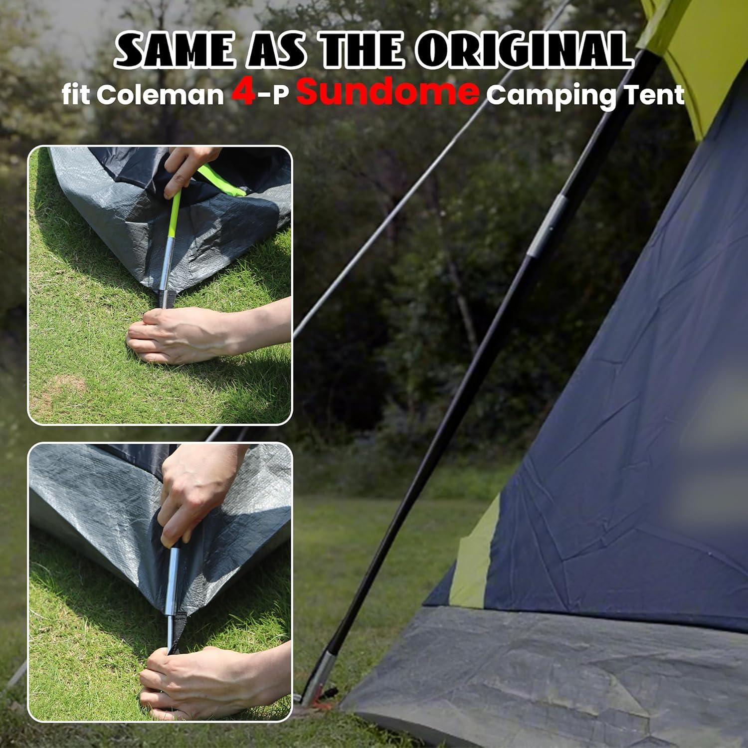 Varillas de Reemplazo Vekclit para Carpa Coleman Sundome 4P