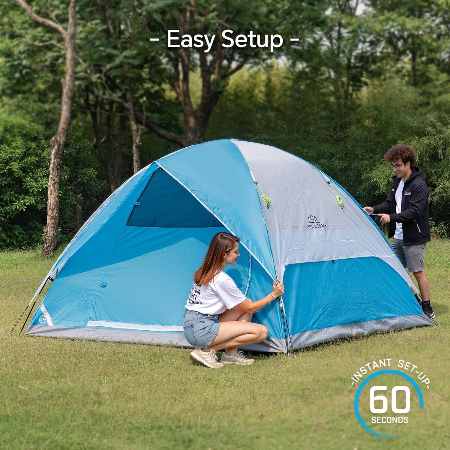 Tienda de Camping JELUCAMP JLP-TENT-8847 para 1-4 Personas