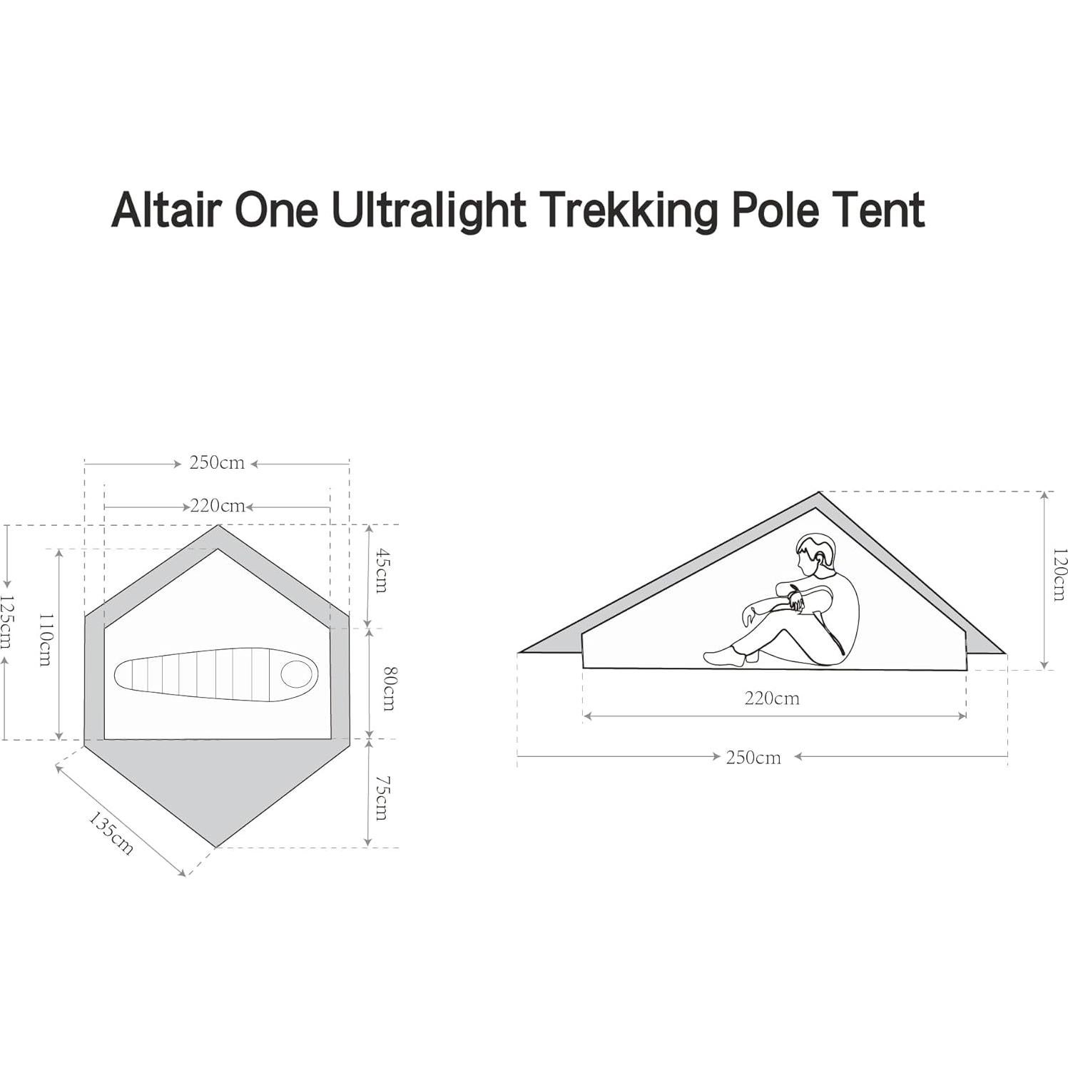 Tienda de Camping Nature Link Altair One 1 Persona Impermeable