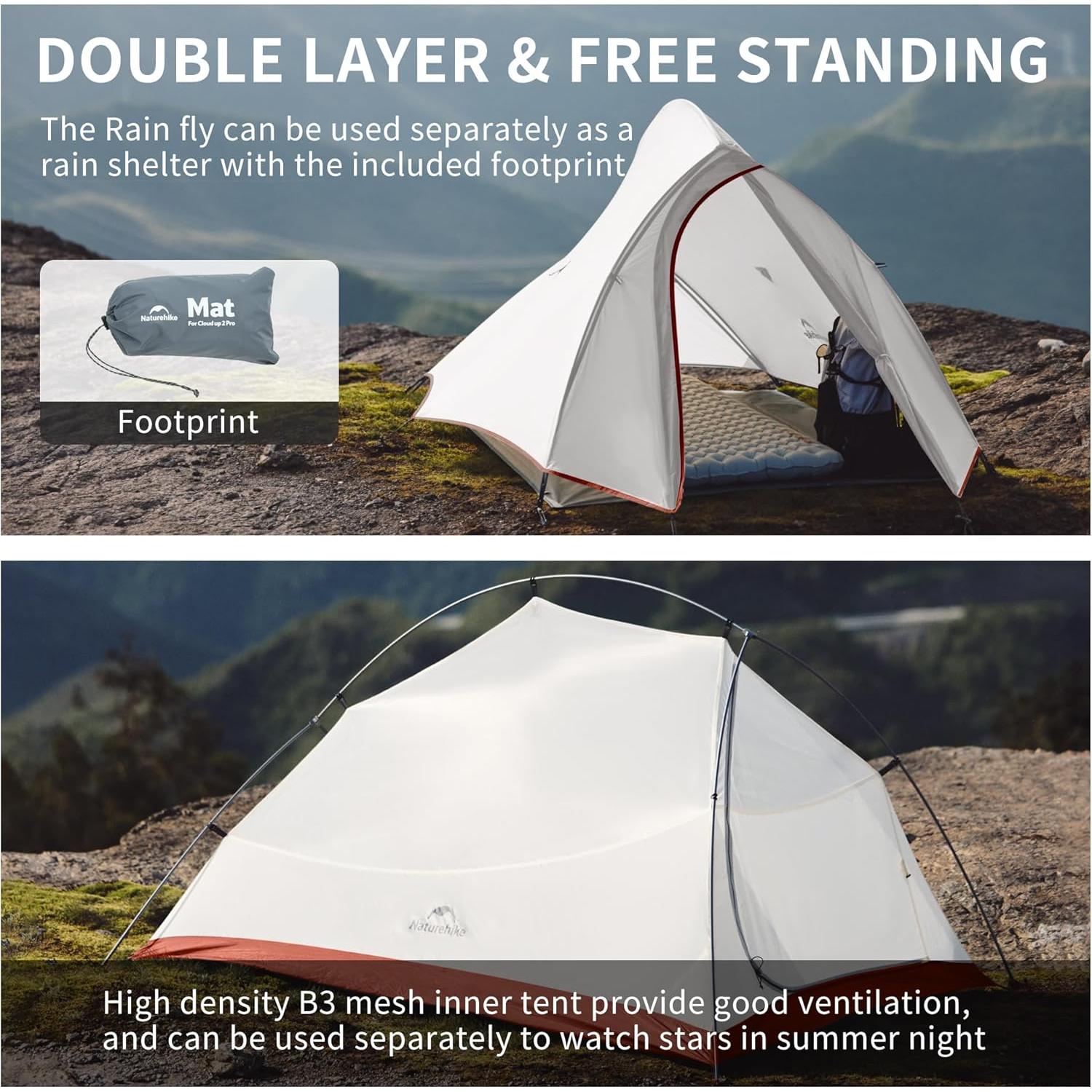 Carpa Ultraligera Naturehike Cloud-Up 1 Persona Impermeable