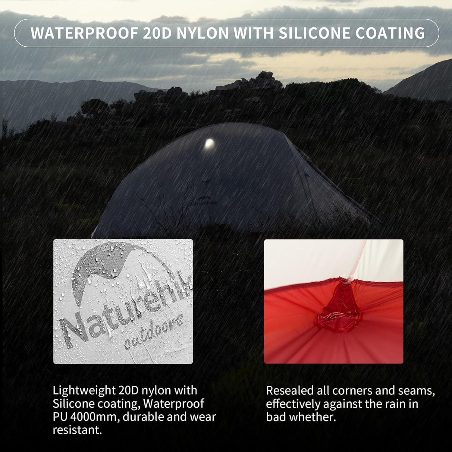 Carpa Ultraligera Naturehike Cloud-Up 1 Persona Impermeable