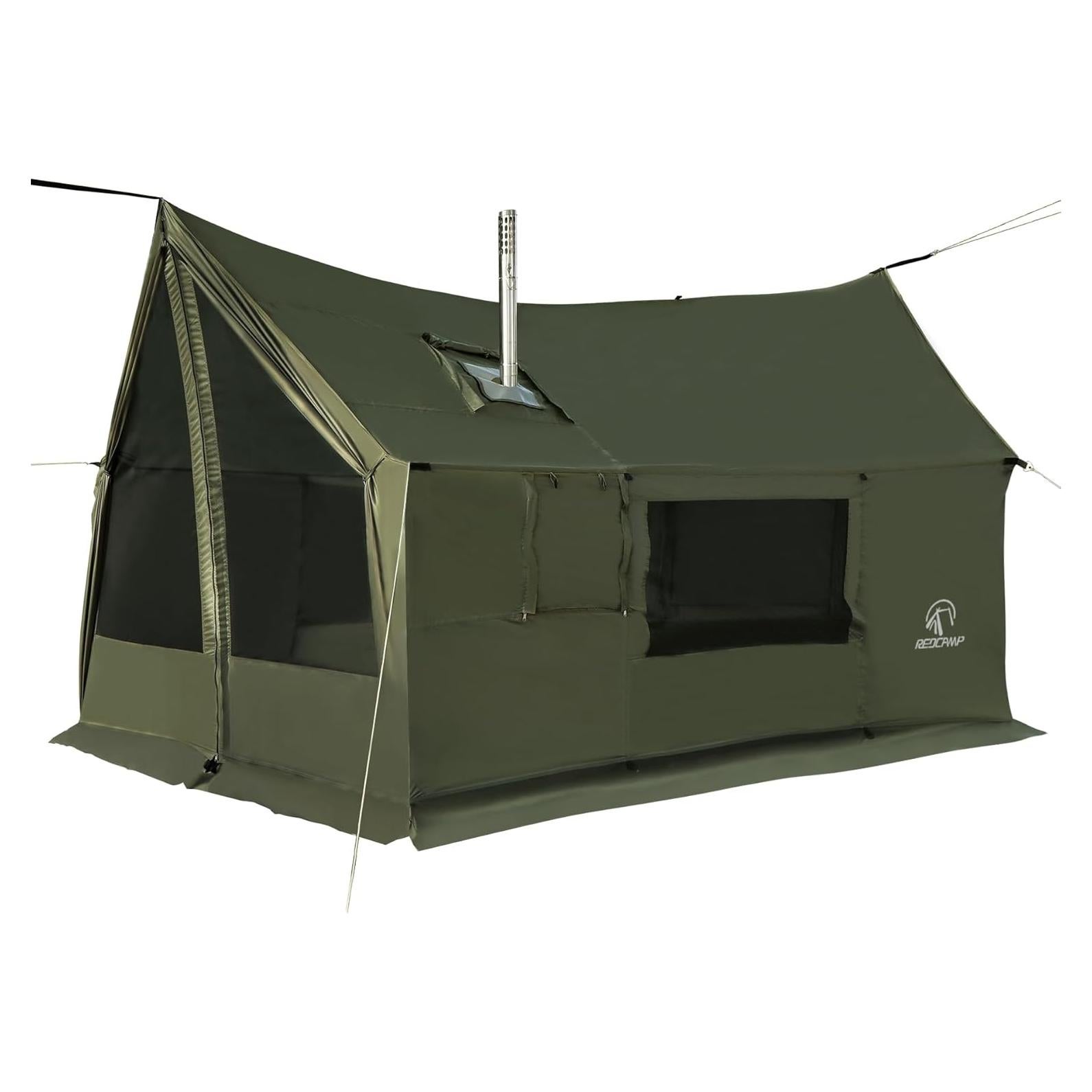 Tienda de Camping REDCAMP 4 Estaciones 3.6x2.0m Verde Militar