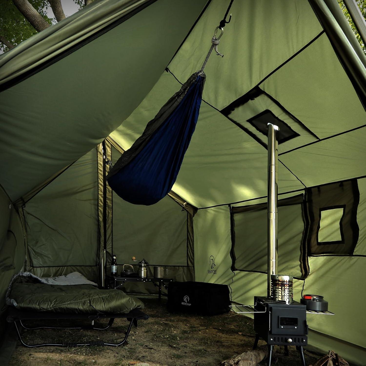Tienda de Camping REDCAMP 4 Estaciones 3.6x2.0m Verde Militar