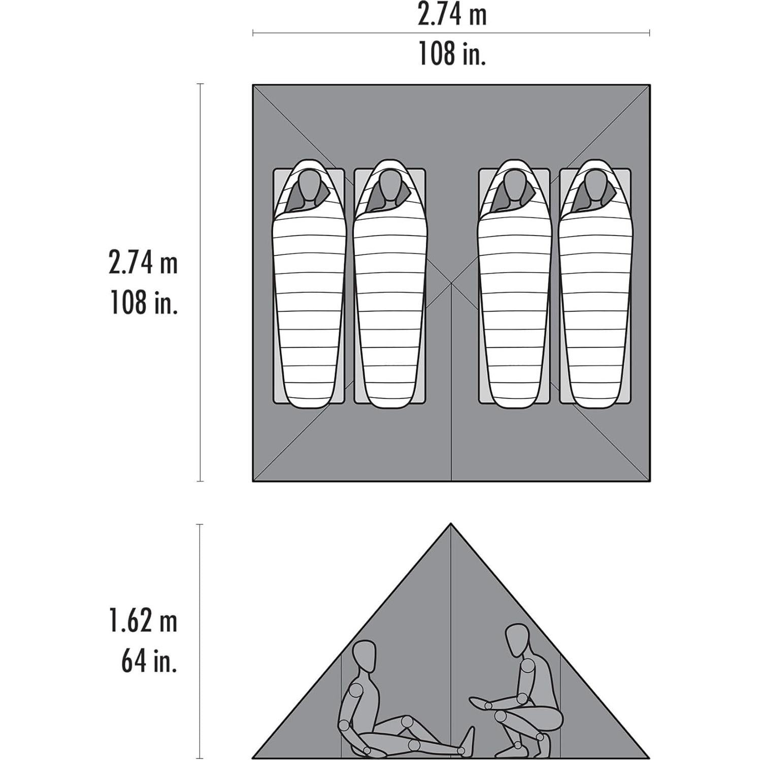 Refugio Tarp Ultraligero MSR Front Range 4 Personas Impermeable