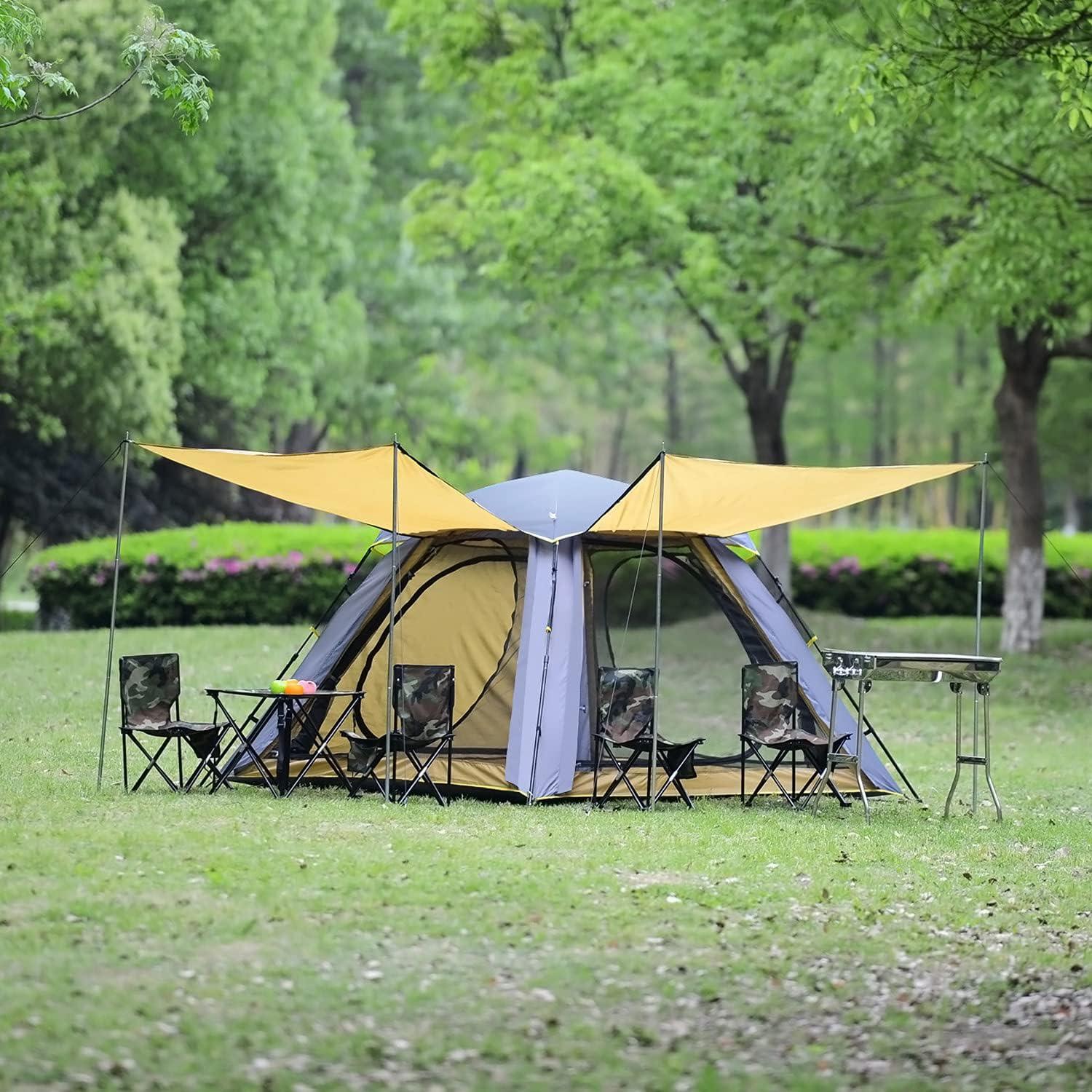 Carpa Instantánea Wind Tour para 3 Personas Azul Amarillo