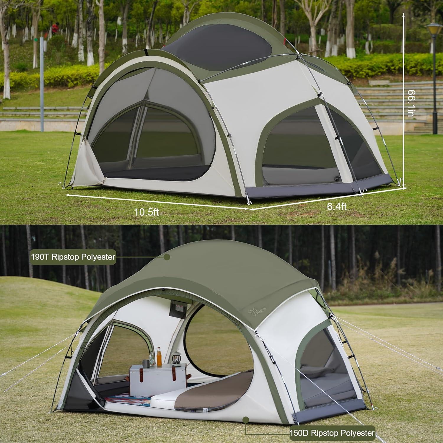 Tienda de Camping Vidalido para 3-4 Personas Impermeable
