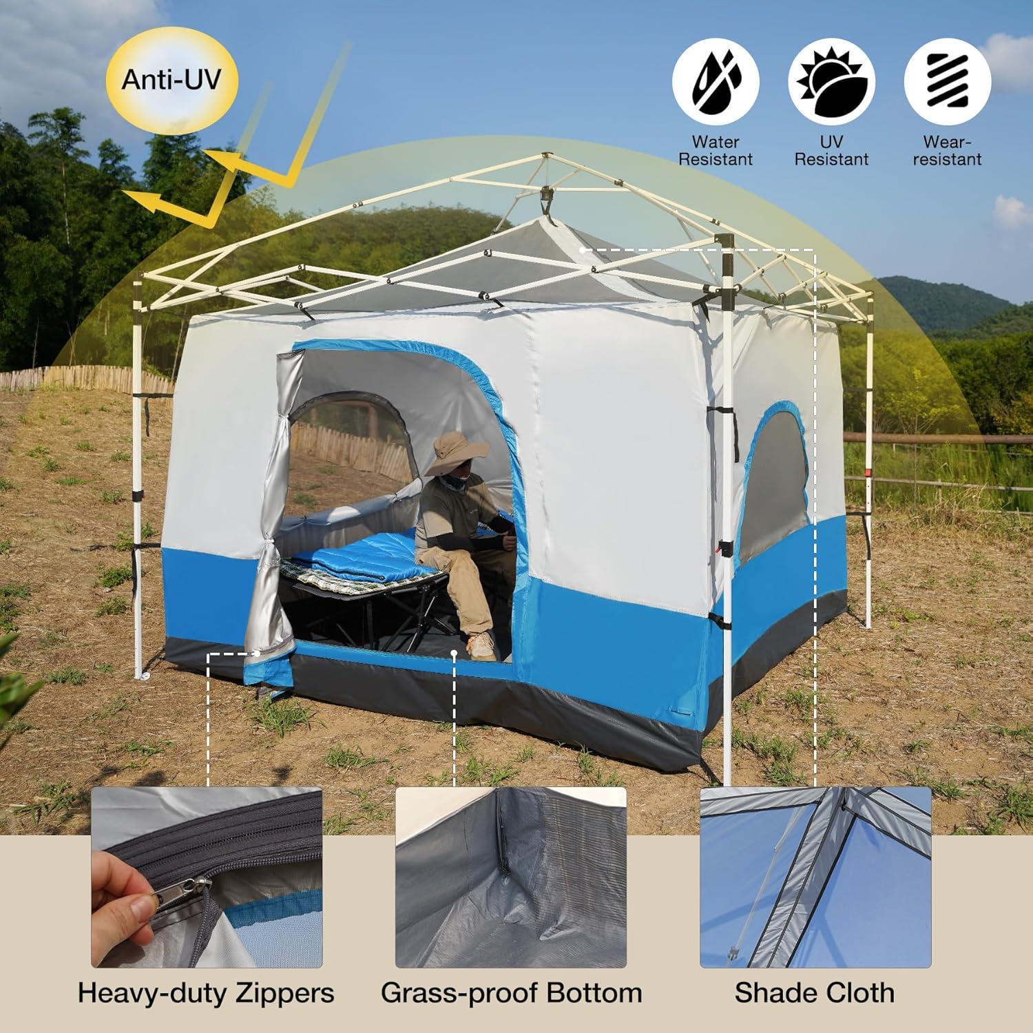 Tienda Interior de Camping REDCAMP 2.99x3.02m para 4-6 Personas