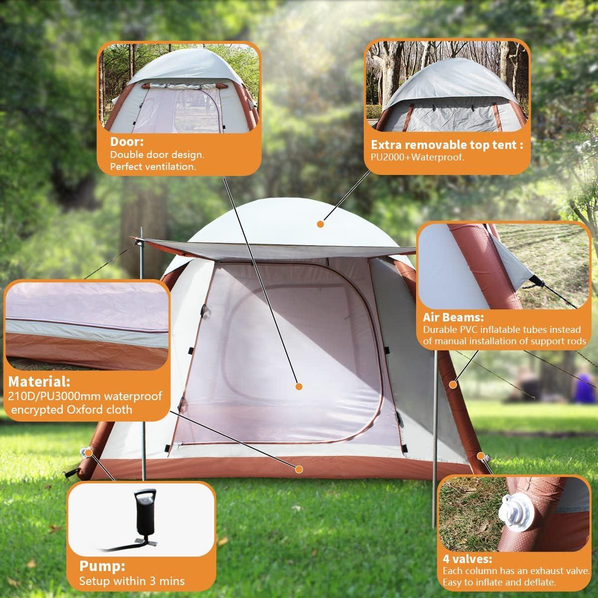 Tienda Inflable Umbalir KT-AIRTENT para 4 Personas - Impermeable