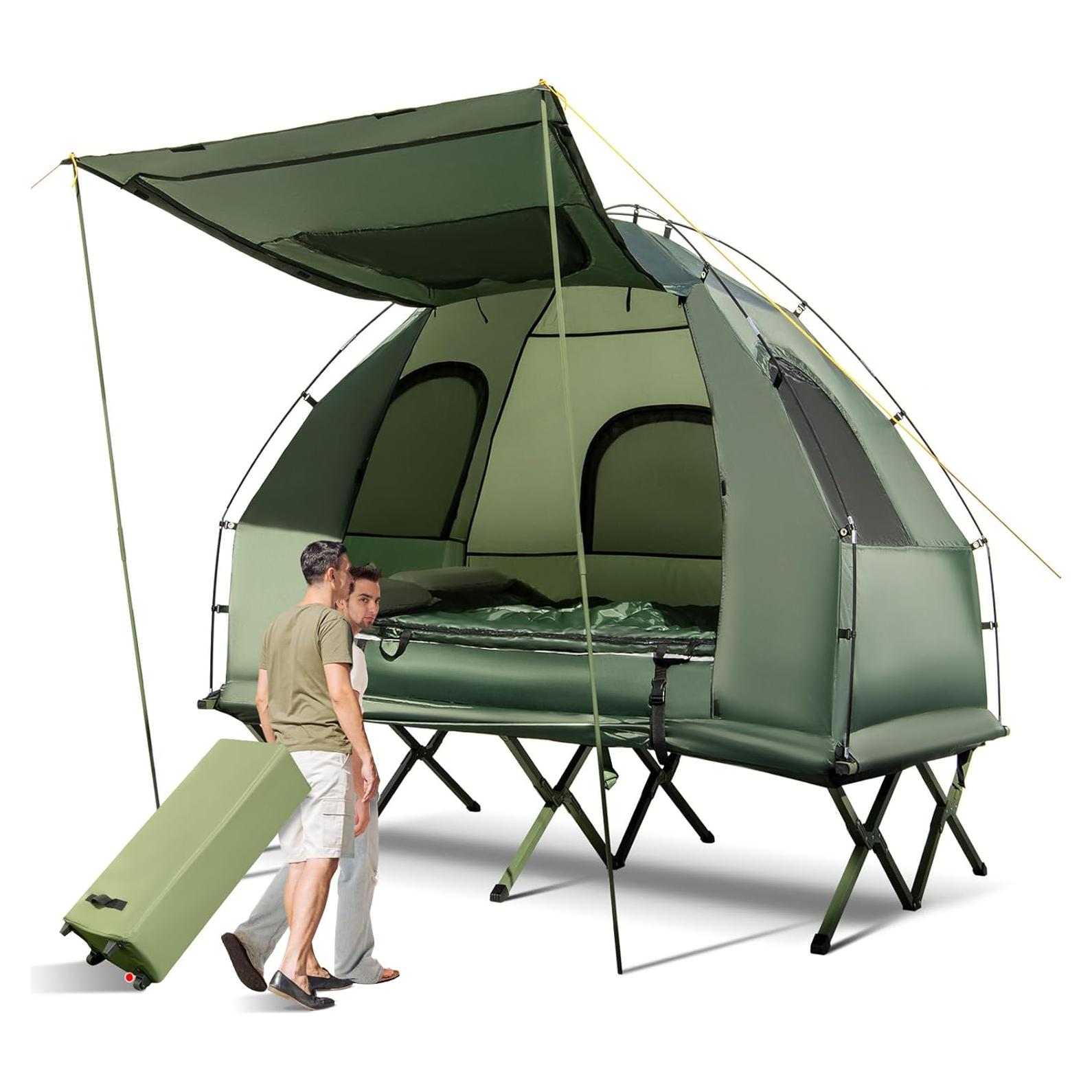 Tienda de Camping LDAILY Cot 5 en 1 para 2 Personas