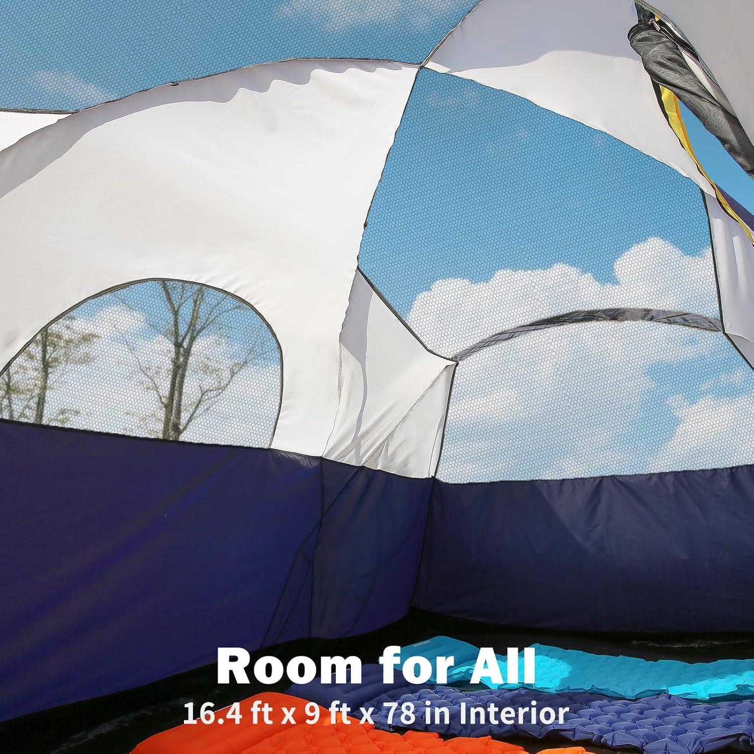 Carpa Familiar EchoSmile NYF08 para 10-12 Personas Impermeable