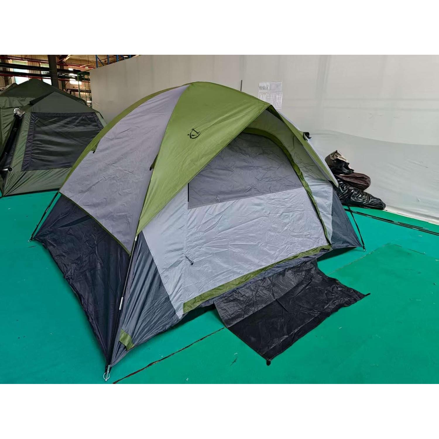 Carpa de Camping XL Doble Capa Impermeable para 6 Personas