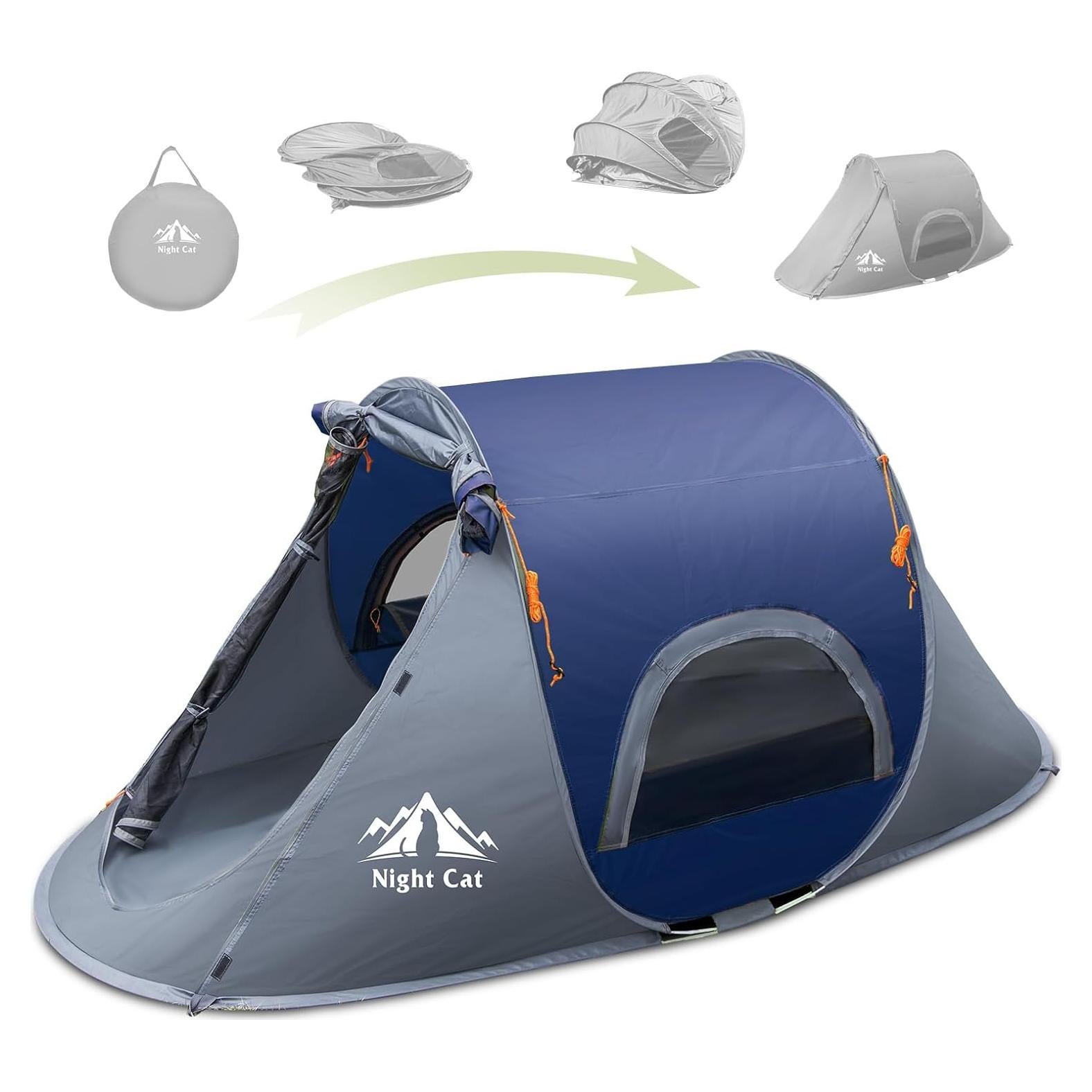 Tienda de Camping Pop-up Night Cat ZP-32-1P-BLU 1 Persona Azul