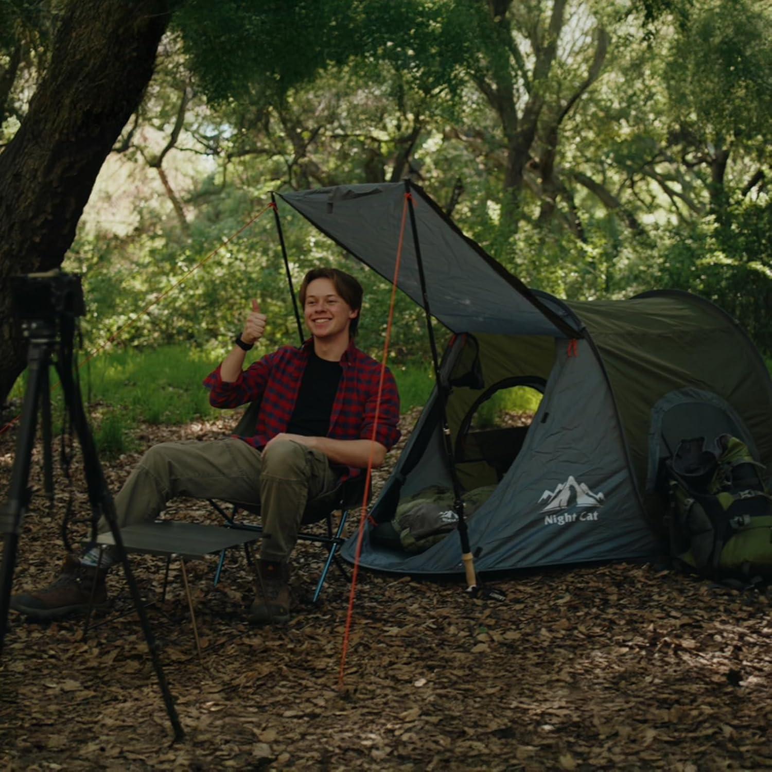 Tienda de Camping Pop-up Night Cat ZP-32-1P-BLU 1 Persona Azul