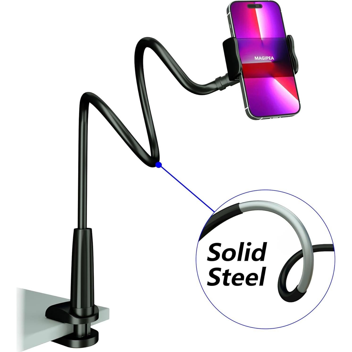 Soporte para teléfono celular GloryBear con brazo flexible 76 cm