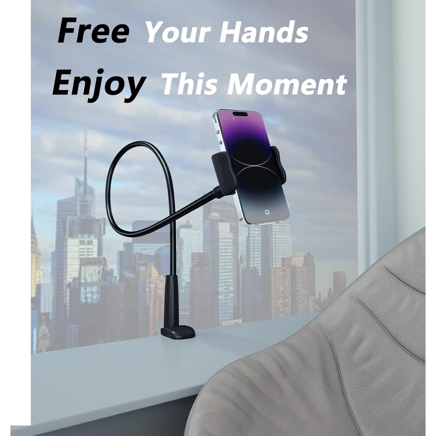 Soporte para teléfono celular GloryBear con brazo flexible 76 cm