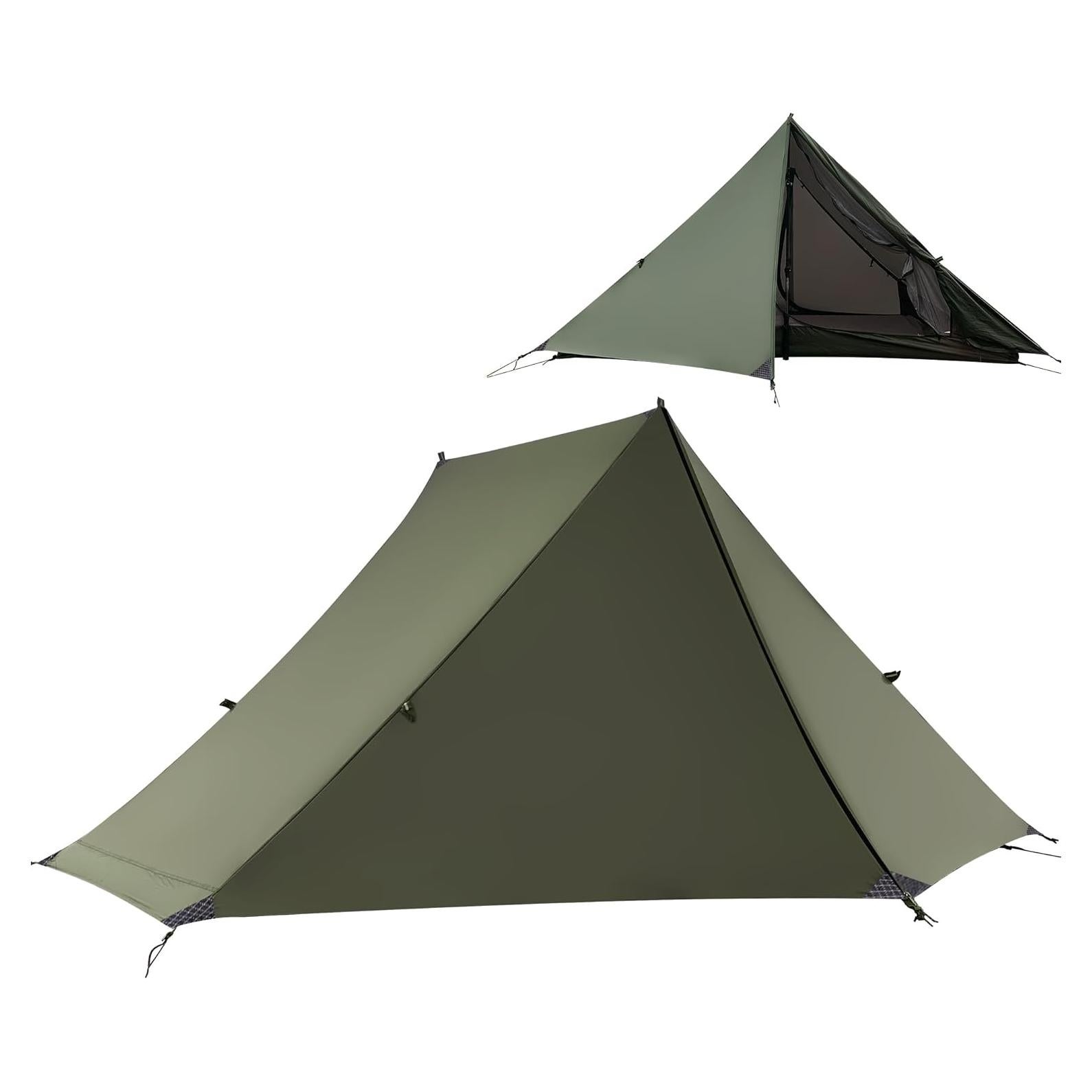 Tienda de Camping Mtenplay TS-2DS para 2 Personas, Ultraligera, Impermeable, Nylon 20D