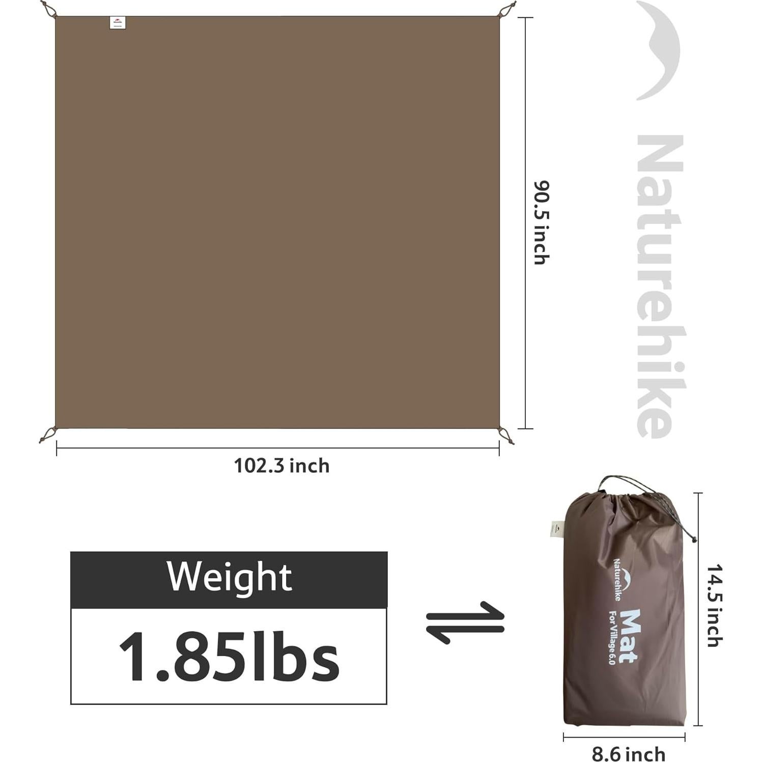 Tienda de Camping Naturehike Village 4 Personas con Base