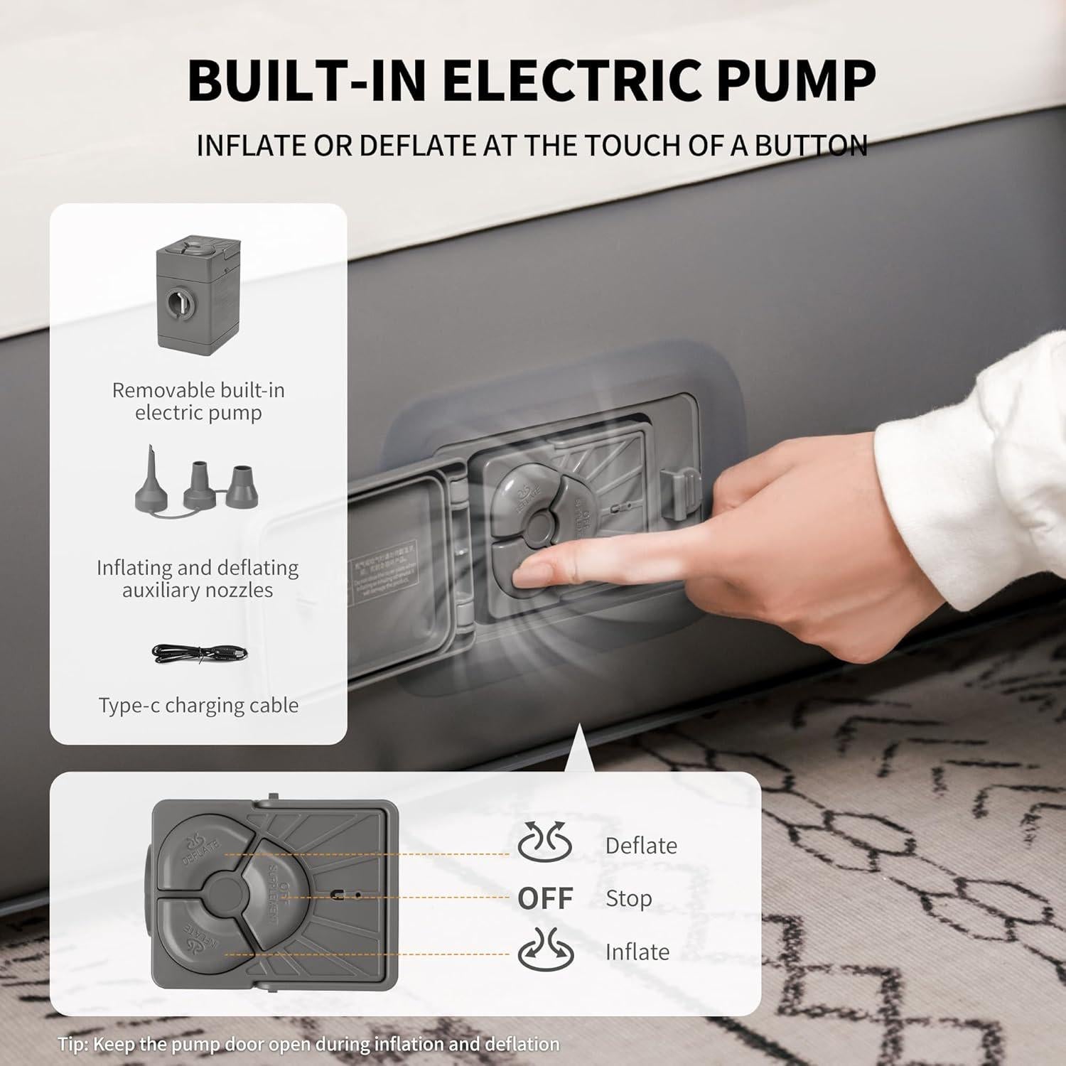 Colchón Inflable Naturehike CJC20 Compacto King con Bomba