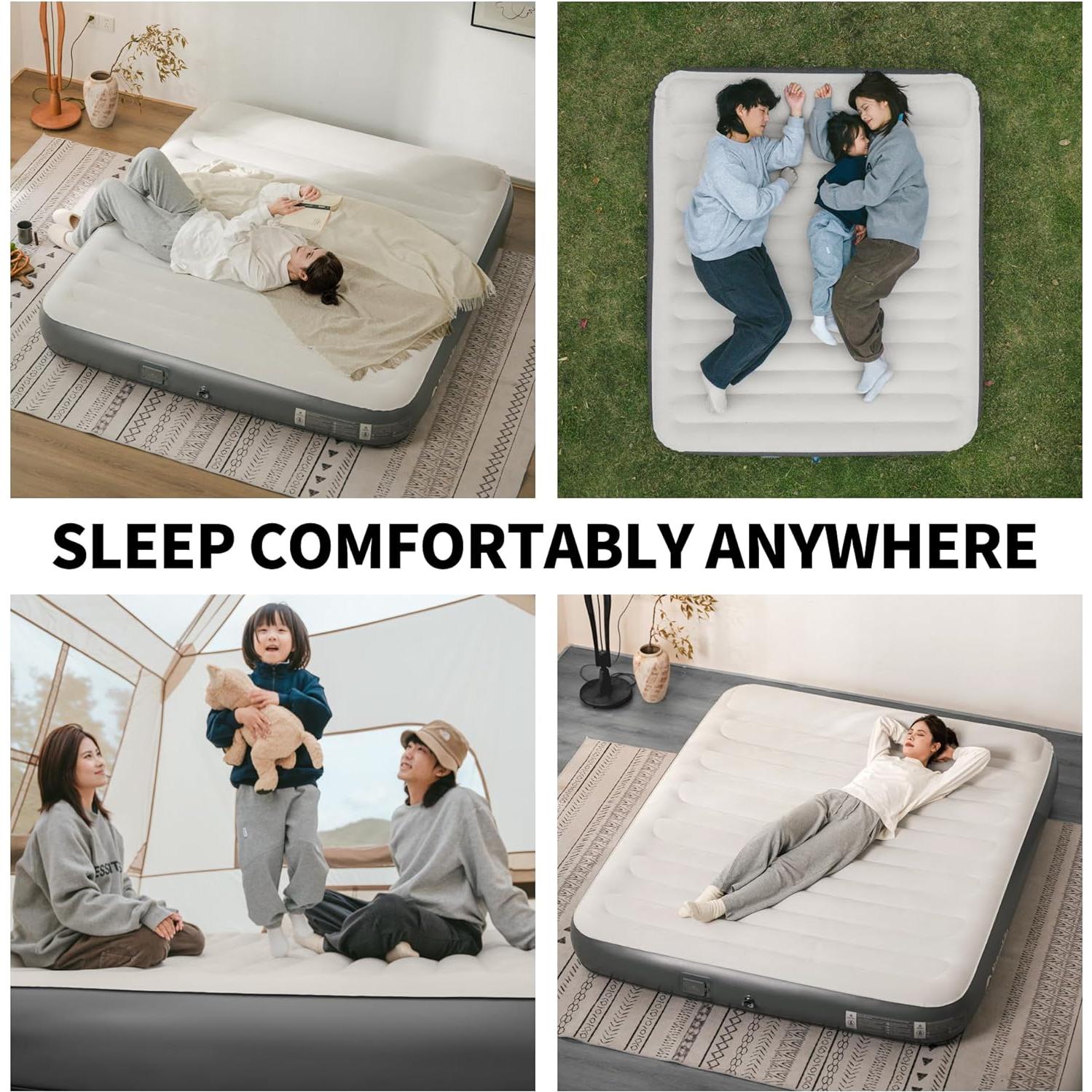 Colchón Inflable Naturehike CJC20 Compacto King con Bomba