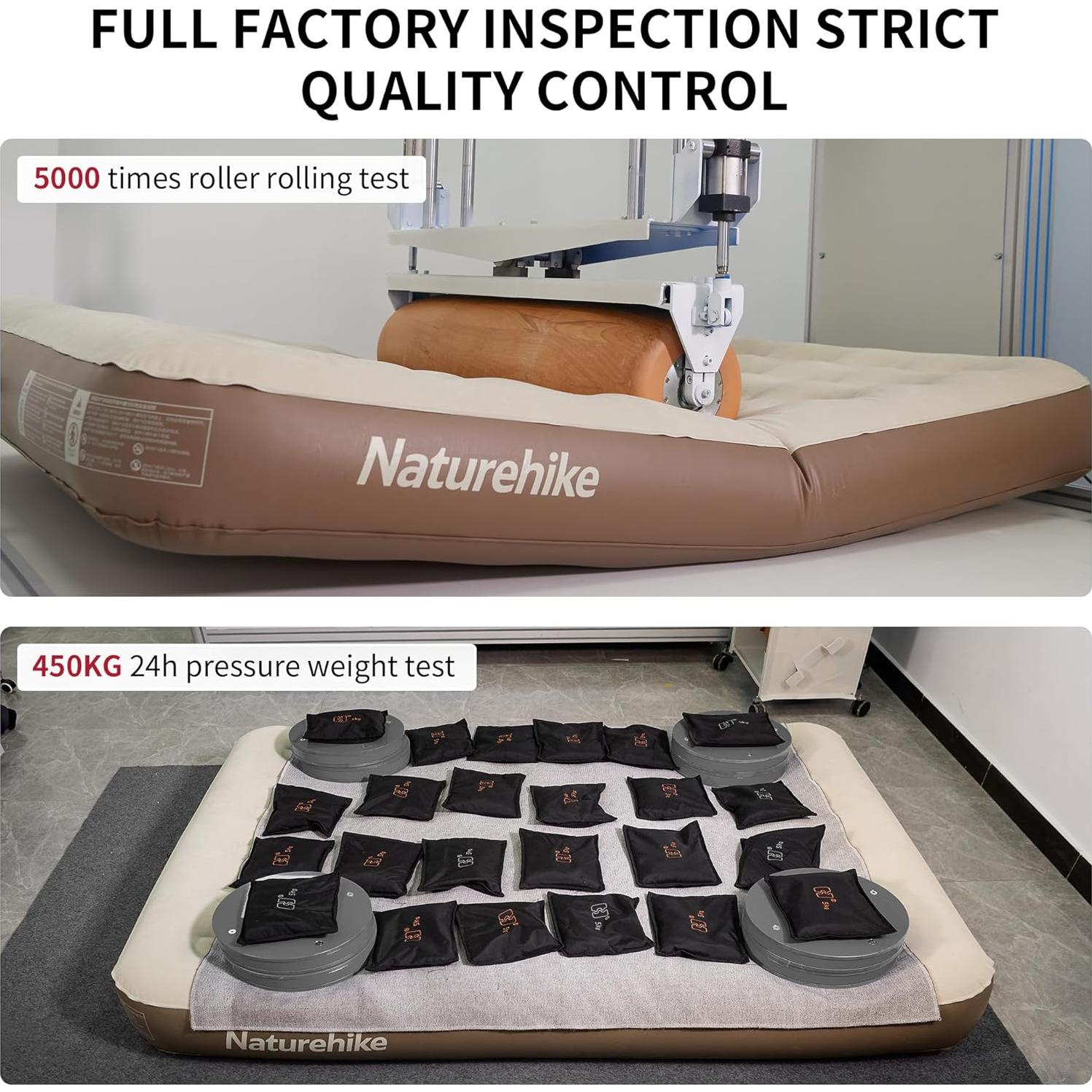 Colchón Inflable King Size Estrecho Naturehike CJ-C25 con Bomba