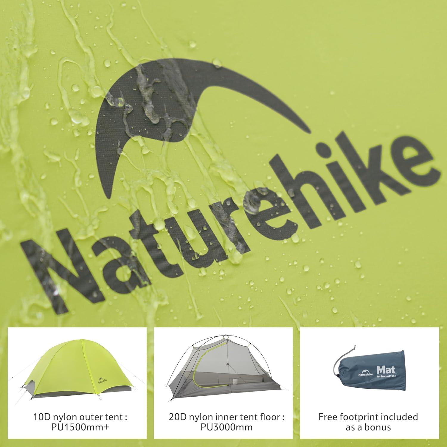 Tienda de Camping Naturehike Star Trail 1 Persona 1.04kg