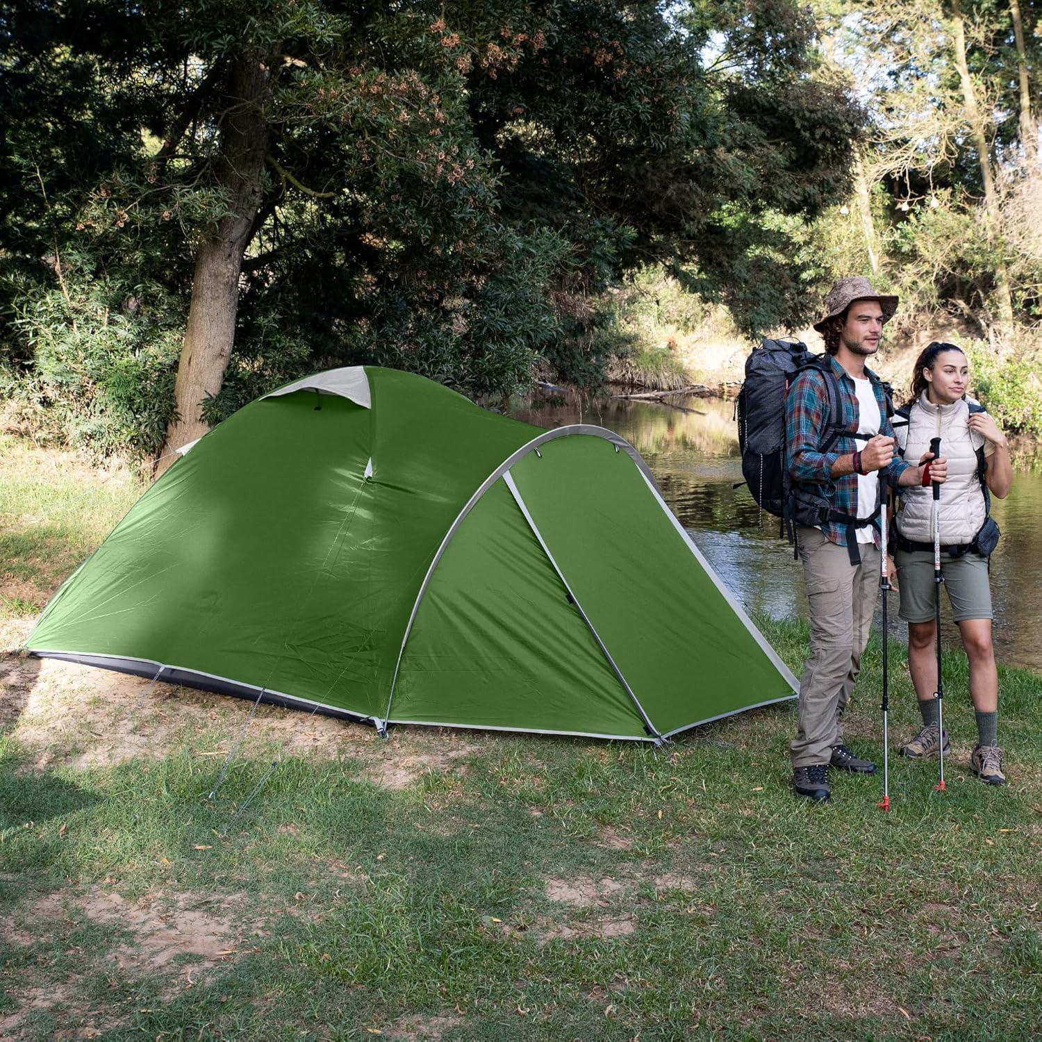 Carpa de Camping Naturehike P-Plus para 4 Personas Impermeable