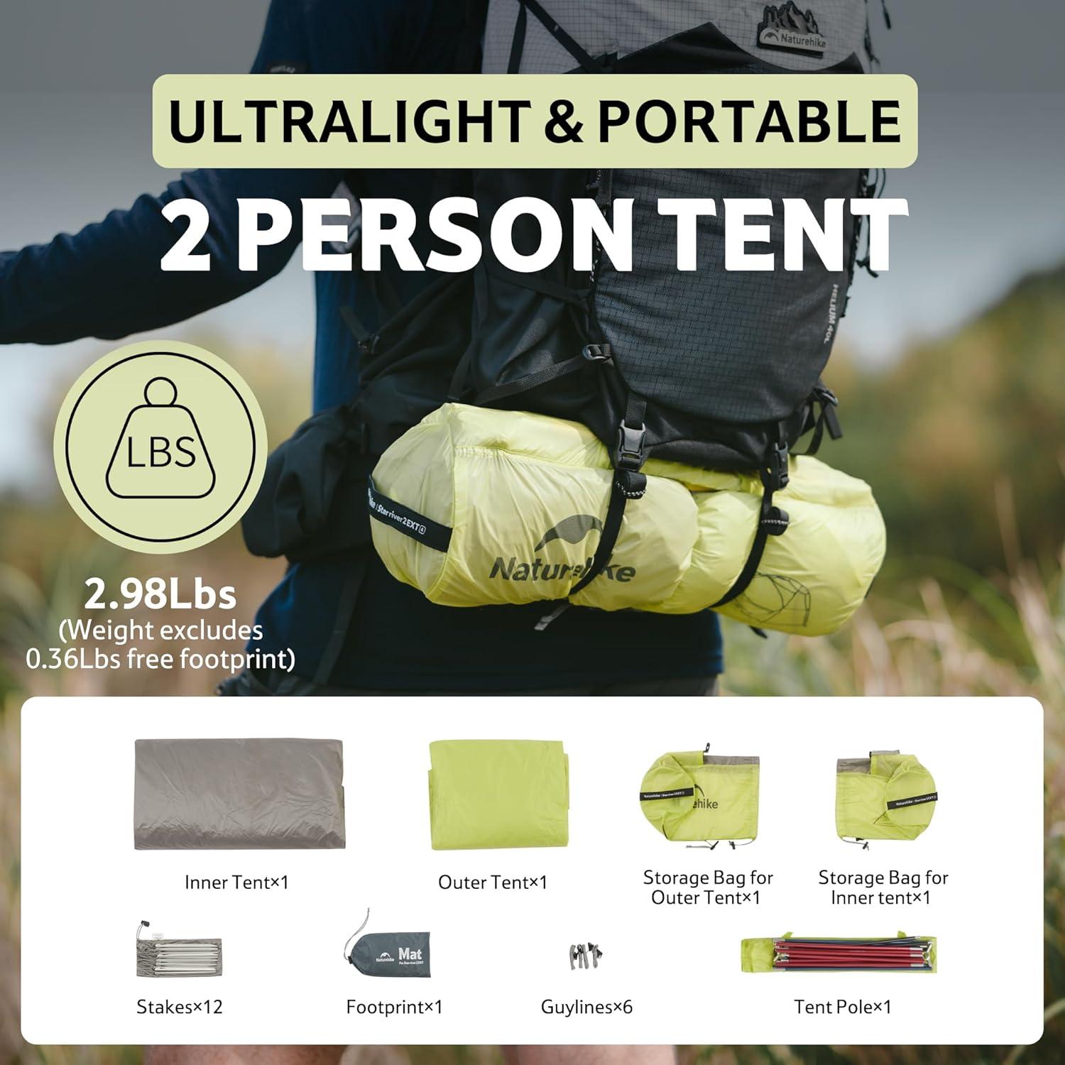 Tienda Ultraligera Naturehike Star River EXT para 2 Personas