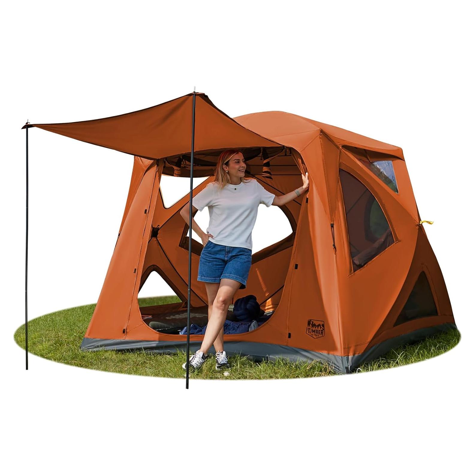 Tienda de Campaña TIMBER RIDGE 4 Personas Resistente al Agua