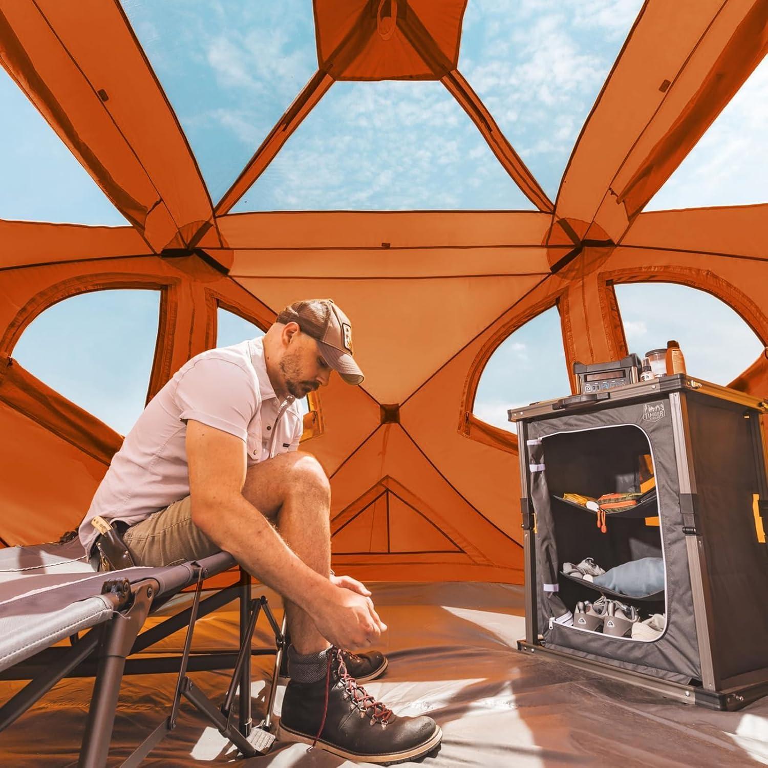 Tienda de Campaña TIMBER RIDGE 4 Personas Resistente al Agua