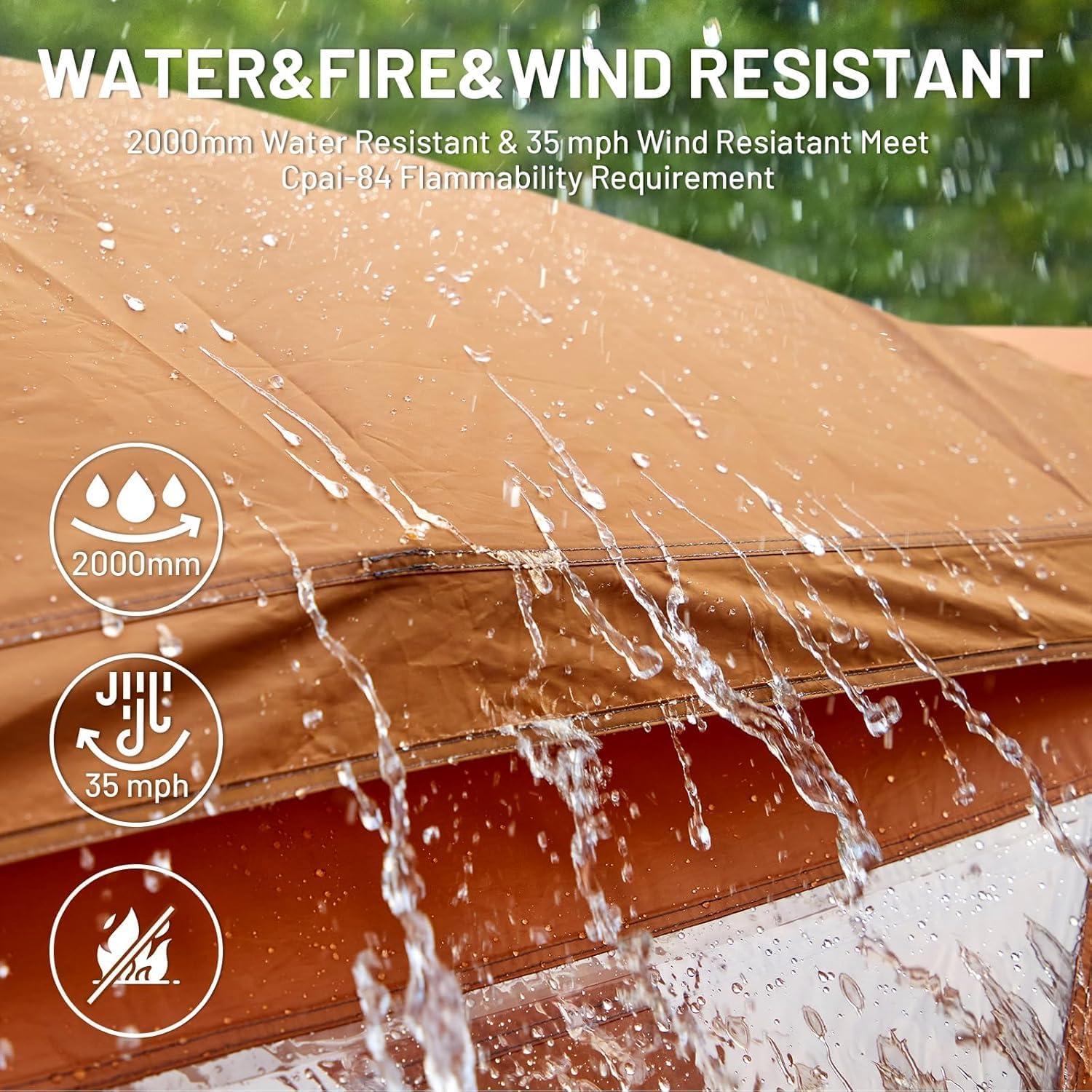 Tienda de Campaña TIMBER RIDGE 4 Personas Resistente al Agua