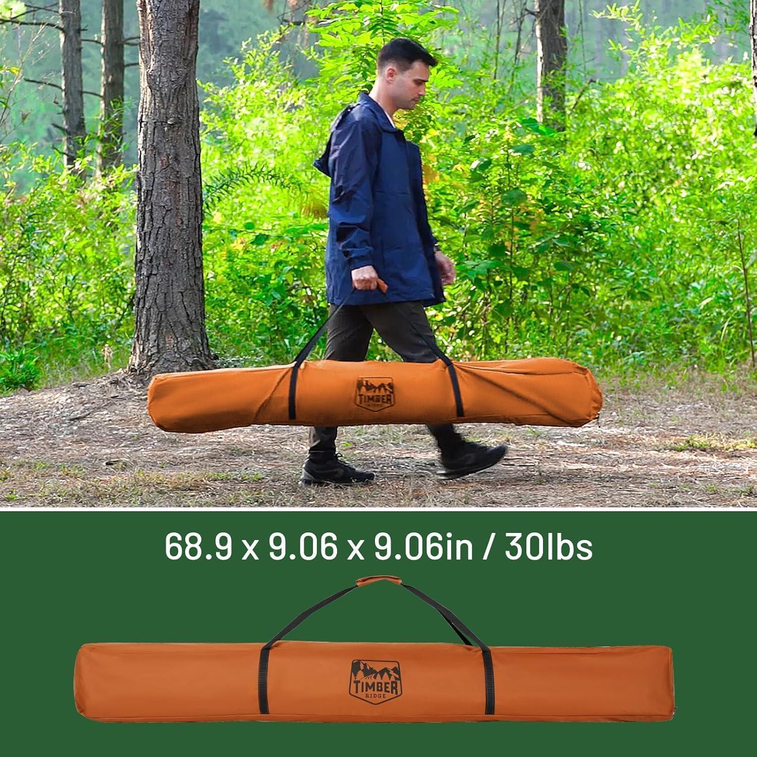 Tienda de Campaña TIMBER RIDGE 4 Personas Resistente al Agua