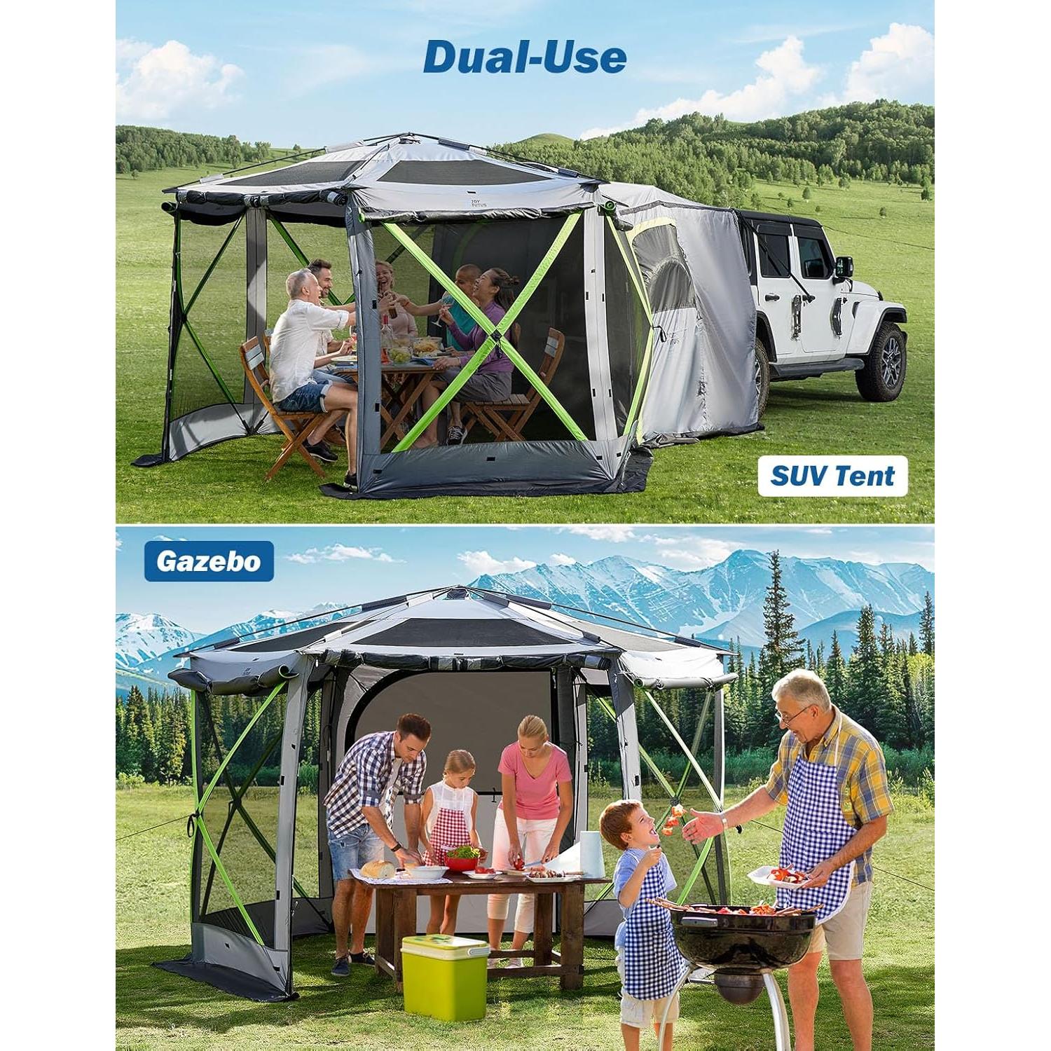Tienda SUV JOYTUTUS 11x11 pies para Camping y Gazebo