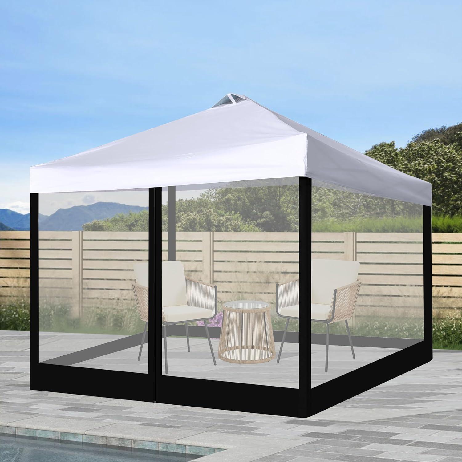 Malla de Reemplazo JANCANOPY 10x10 para Carpa Lateral Negra