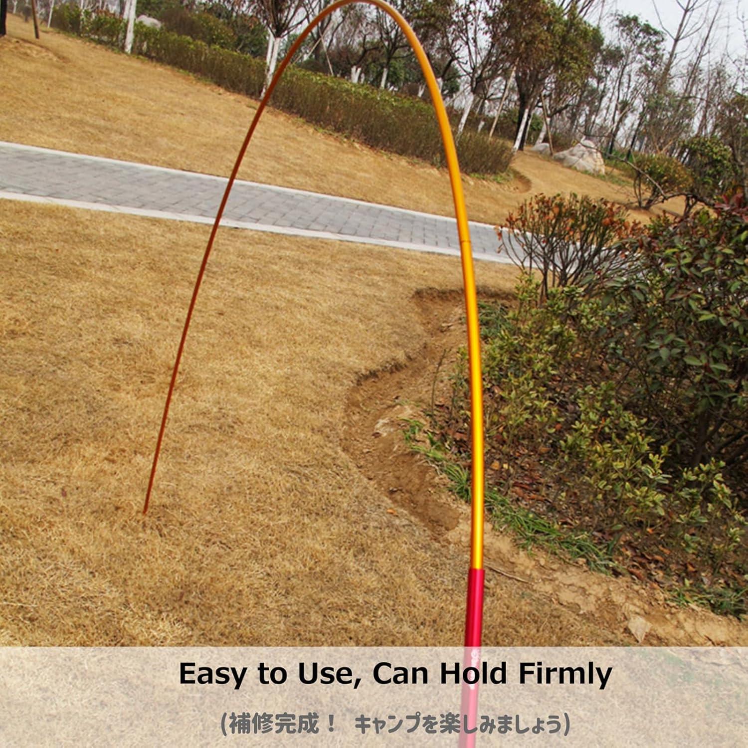 Kit de reparación de espiga Azarxis para postes de tienda 4 unidades