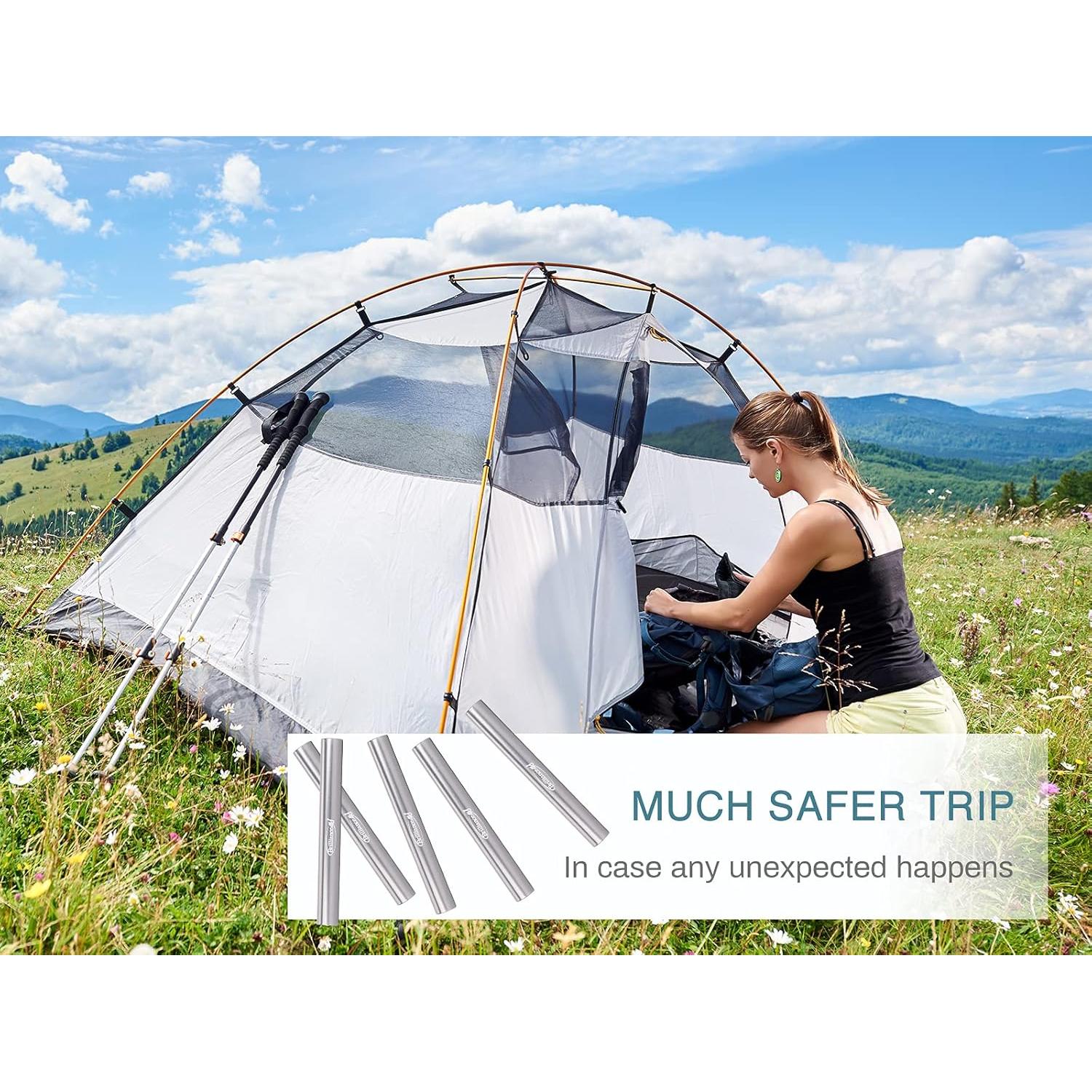 Manga de Reparación de Poste de Carpa BRILLIANCE4U 14mm 5 Pzas