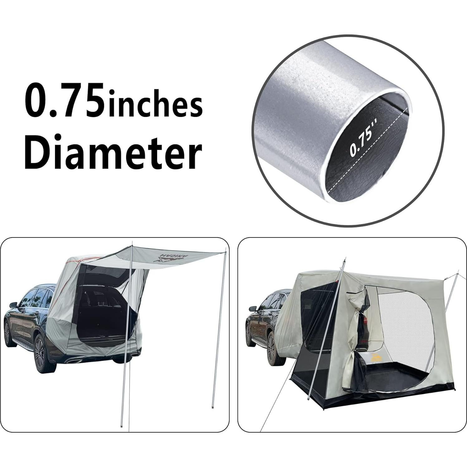 Kit de Reparación de Poste de Carpa HASIKA Ajustable 76.2 a 189.9 cm