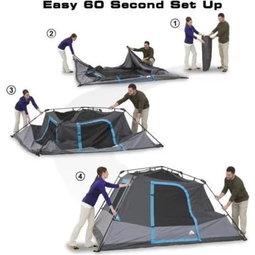 Carpa Instantánea Genérica para 6 Personas con Descanso Oscuro