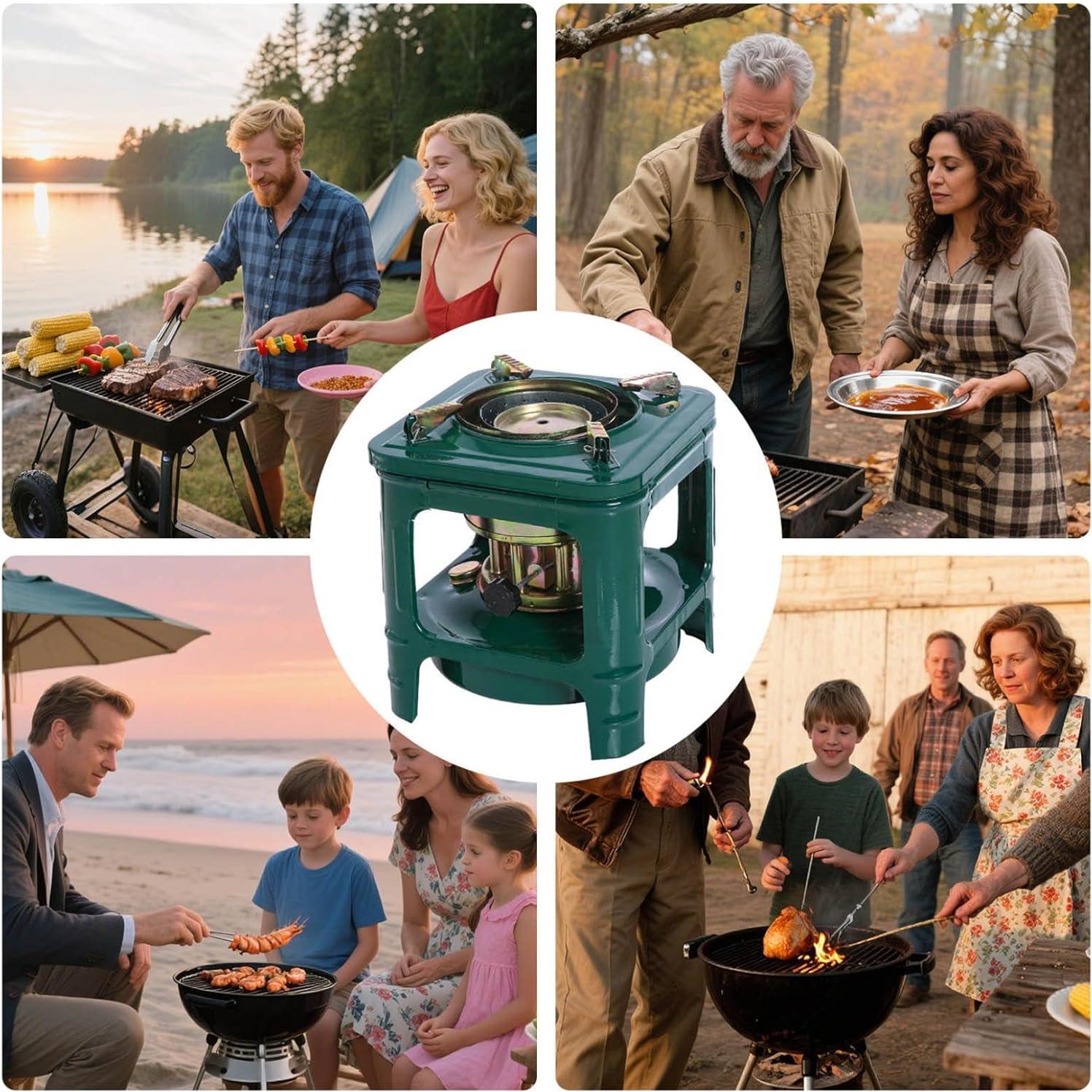 Estufa de queroseno portátil SHGSGWK para camping 18x18x20cm