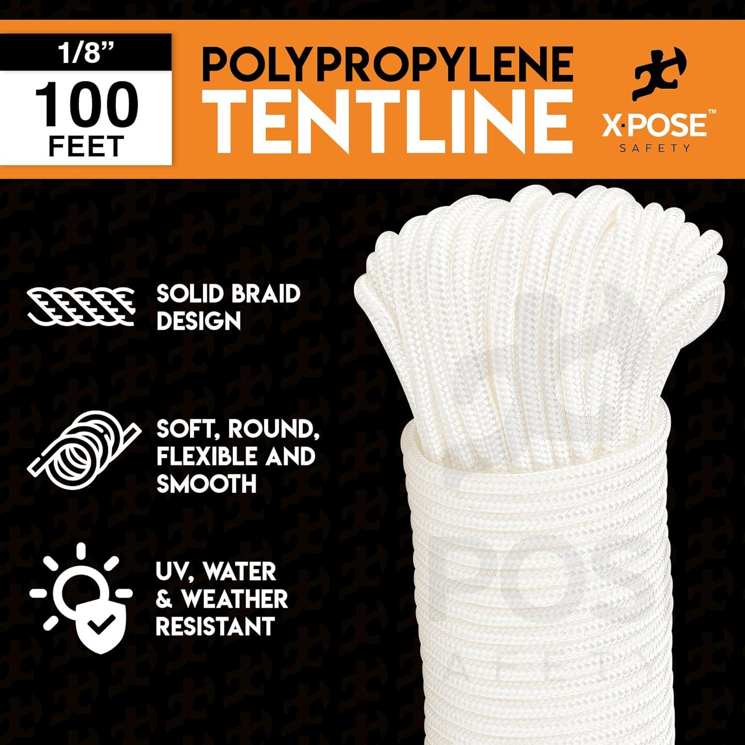 Cuerda de Nylon Reflectante 30.48 m Xpose Safety - Paquete de 2