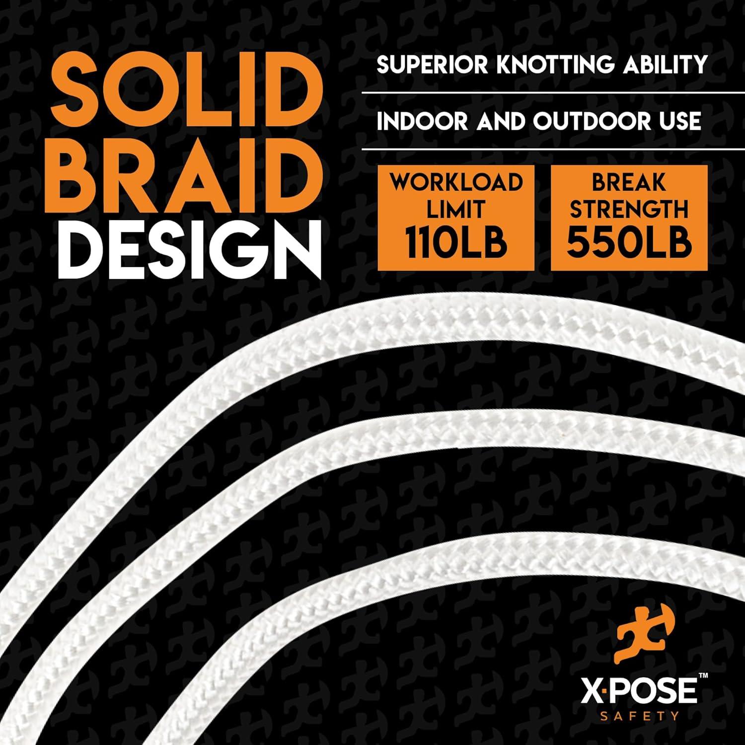 Cuerda de Nylon Reflectante 30.48 m Xpose Safety - Paquete de 2