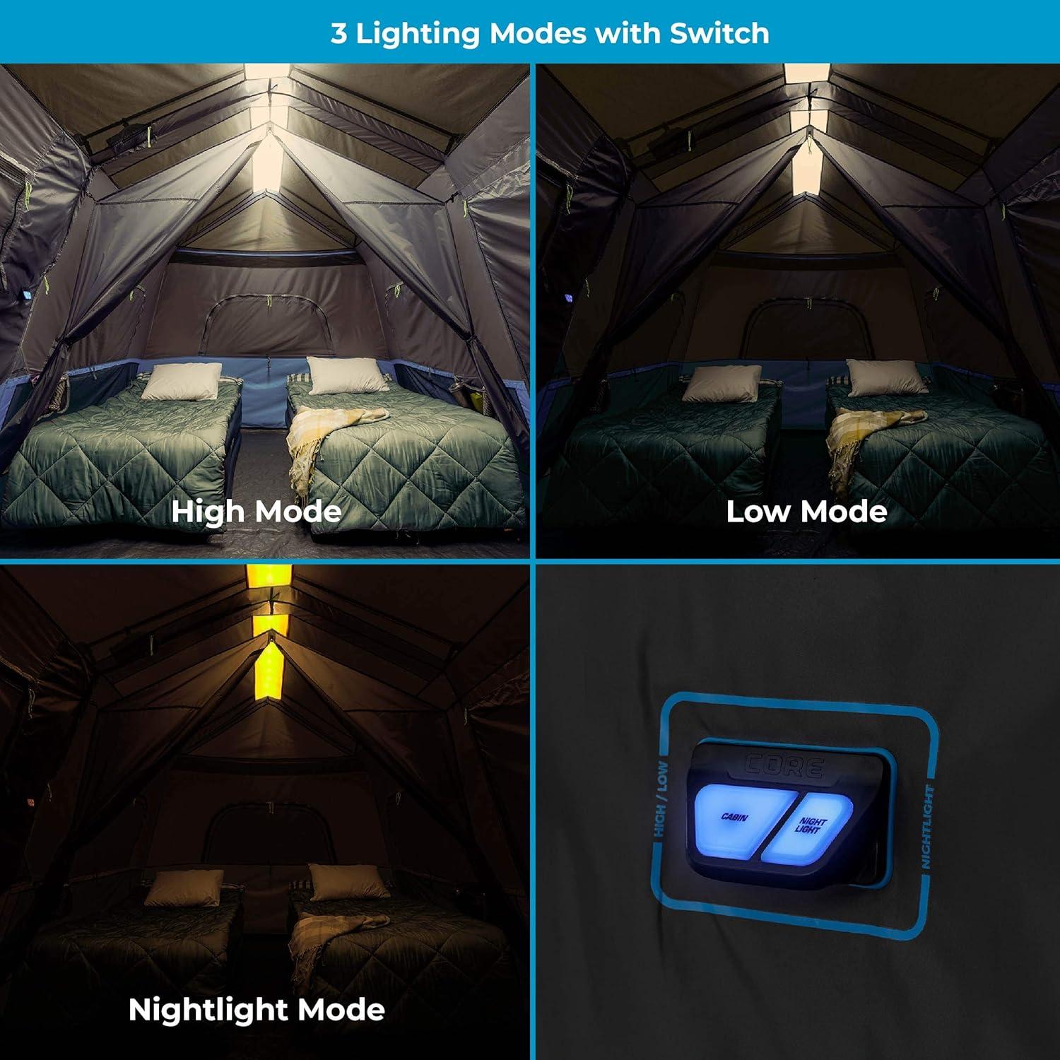 Carpa Iluminada para 9 Personas CORE con Base y Kit