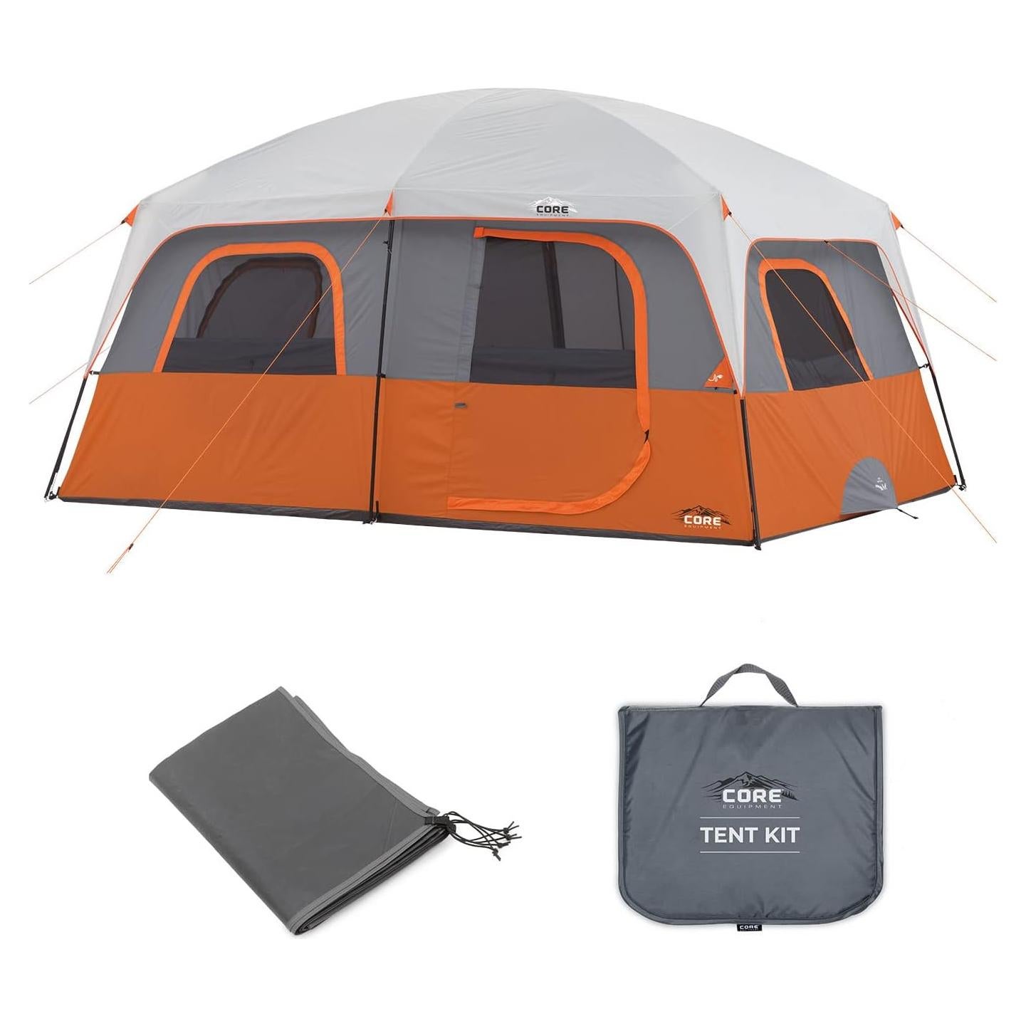 Carpa de Camping CORE para 10 Personas con Base y Kit