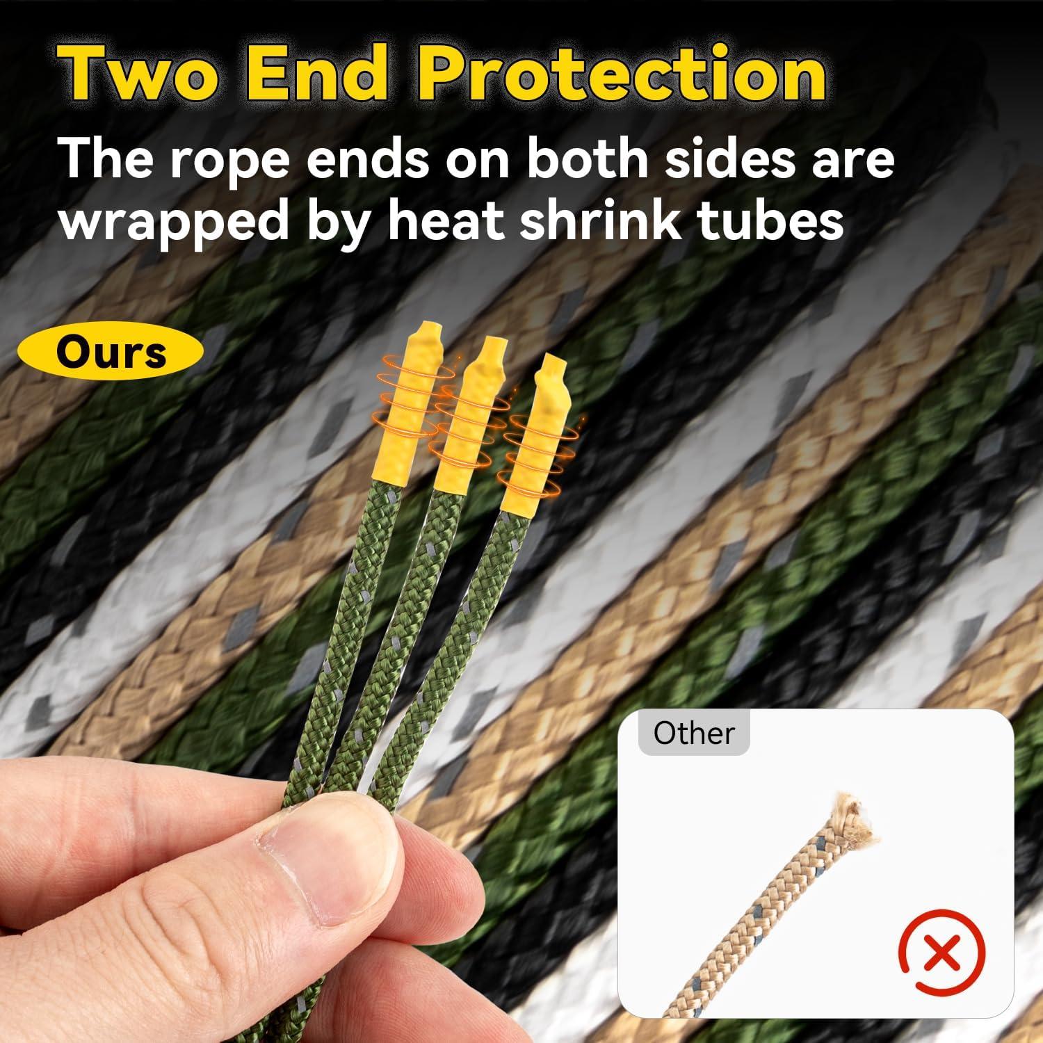 Cuerda Reflectante HIKEMAN 4M Nylon 3mm para Camping