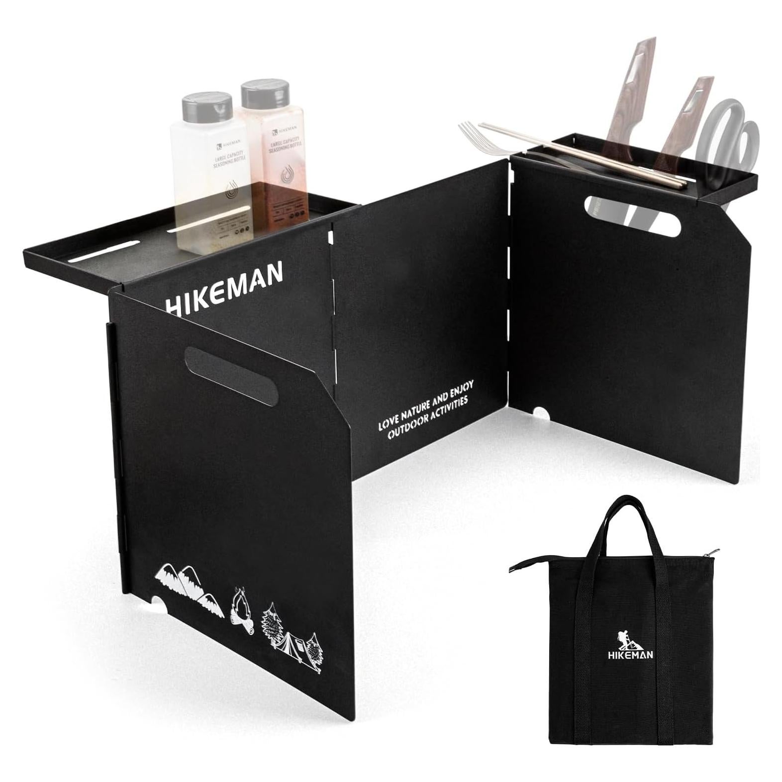 Paravientos Plegable HIKEMAN para Estufa de Camping 45x25cm